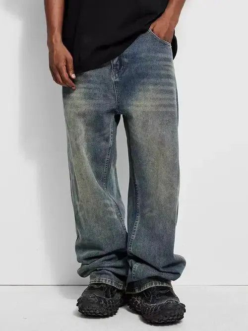 Jean Masuda x Miho High Street Washed Loose Vintage Casual Jeans Size US 32 / EU 48 - 2 Thumbnail
