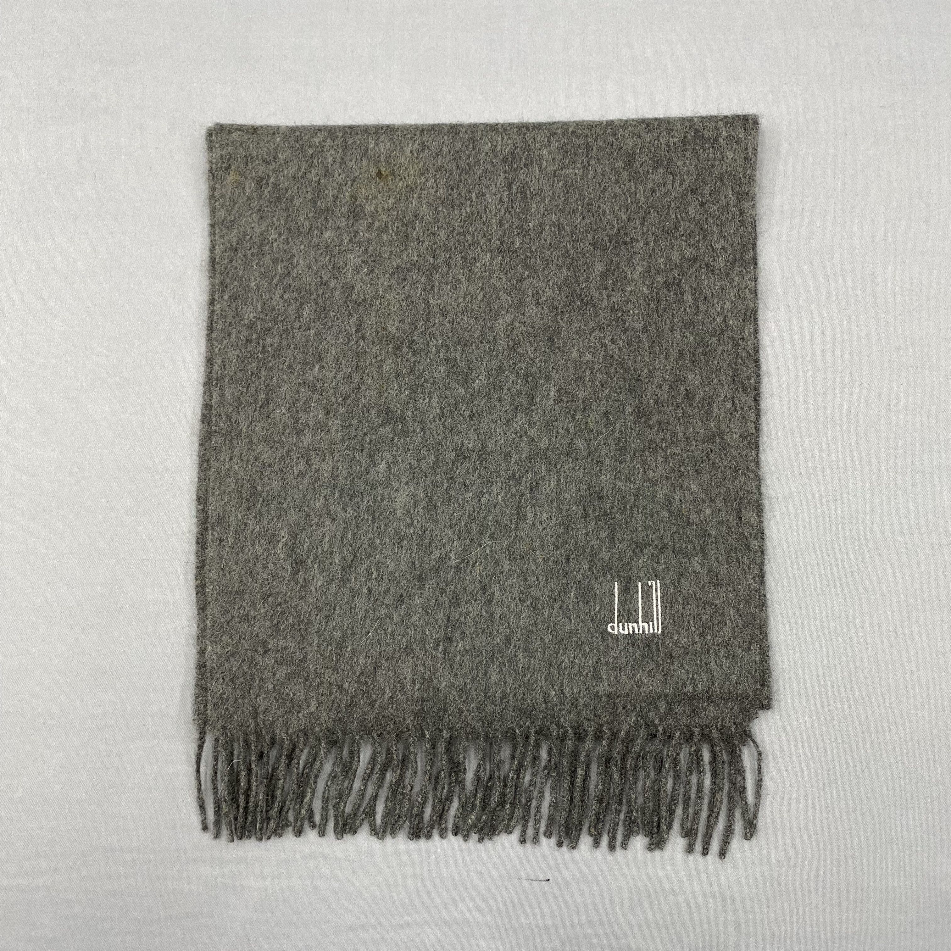 Japanese Brand Vintage Dunhill Scarf Muffler Wool Cashmere Scarves Size ONE SIZE - 2 Thumbnail