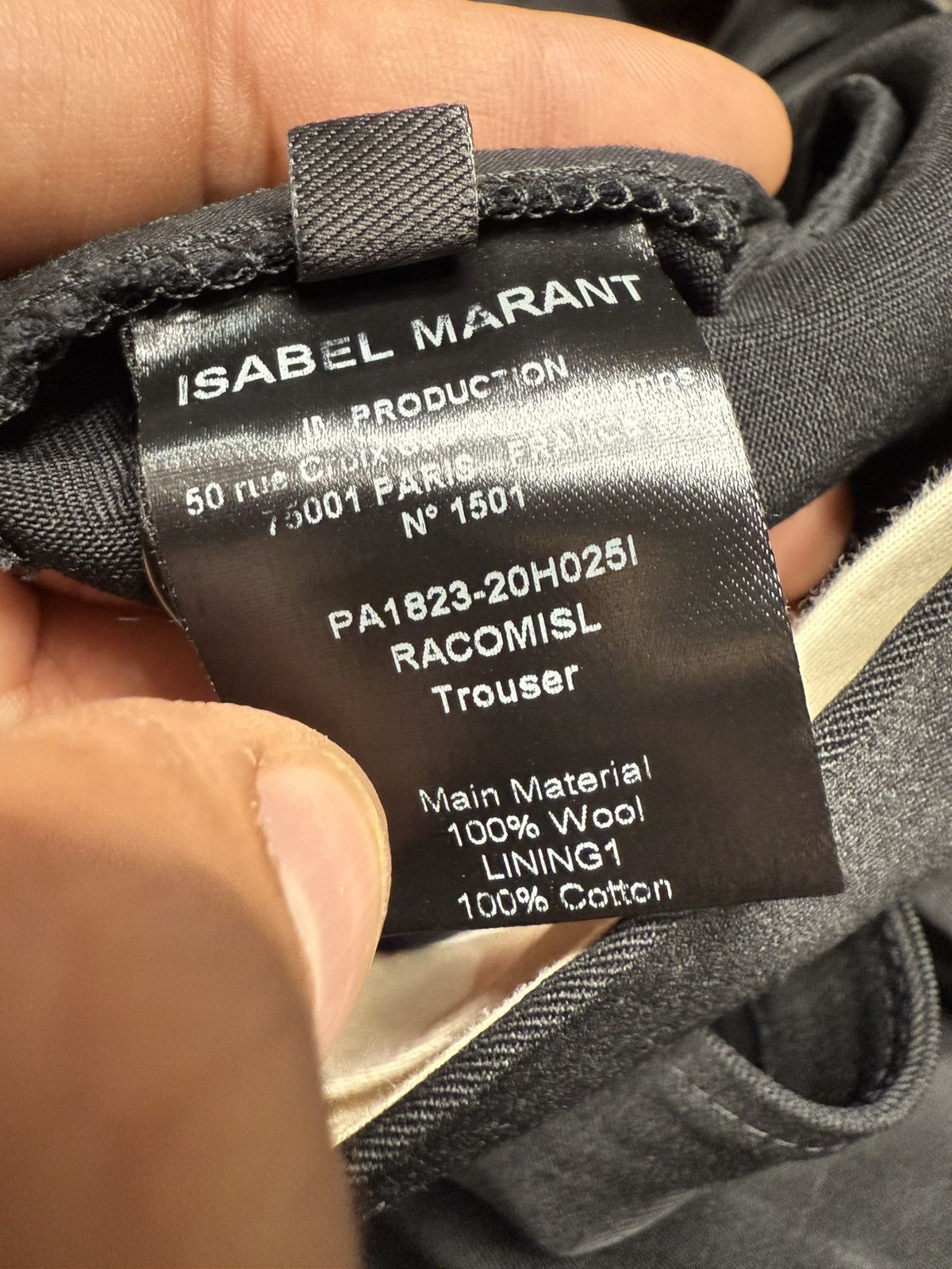 Isabel Marant Isabel Marant Racomisl Wool Trousers Size 27" / US 4 / IT 40 - 8 Thumbnail