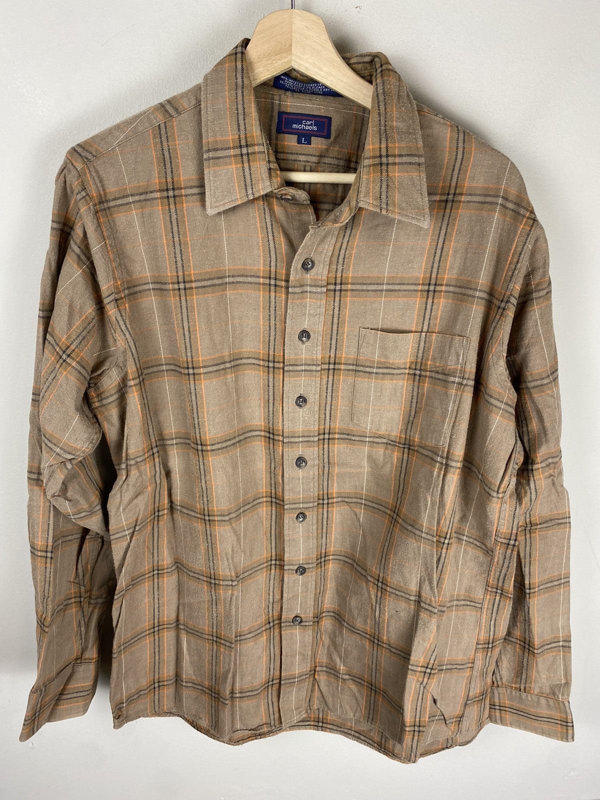 Vintage Vintage Brick Check Button Up Size US L / EU 52-54 / 3 - 1 Thumbnail