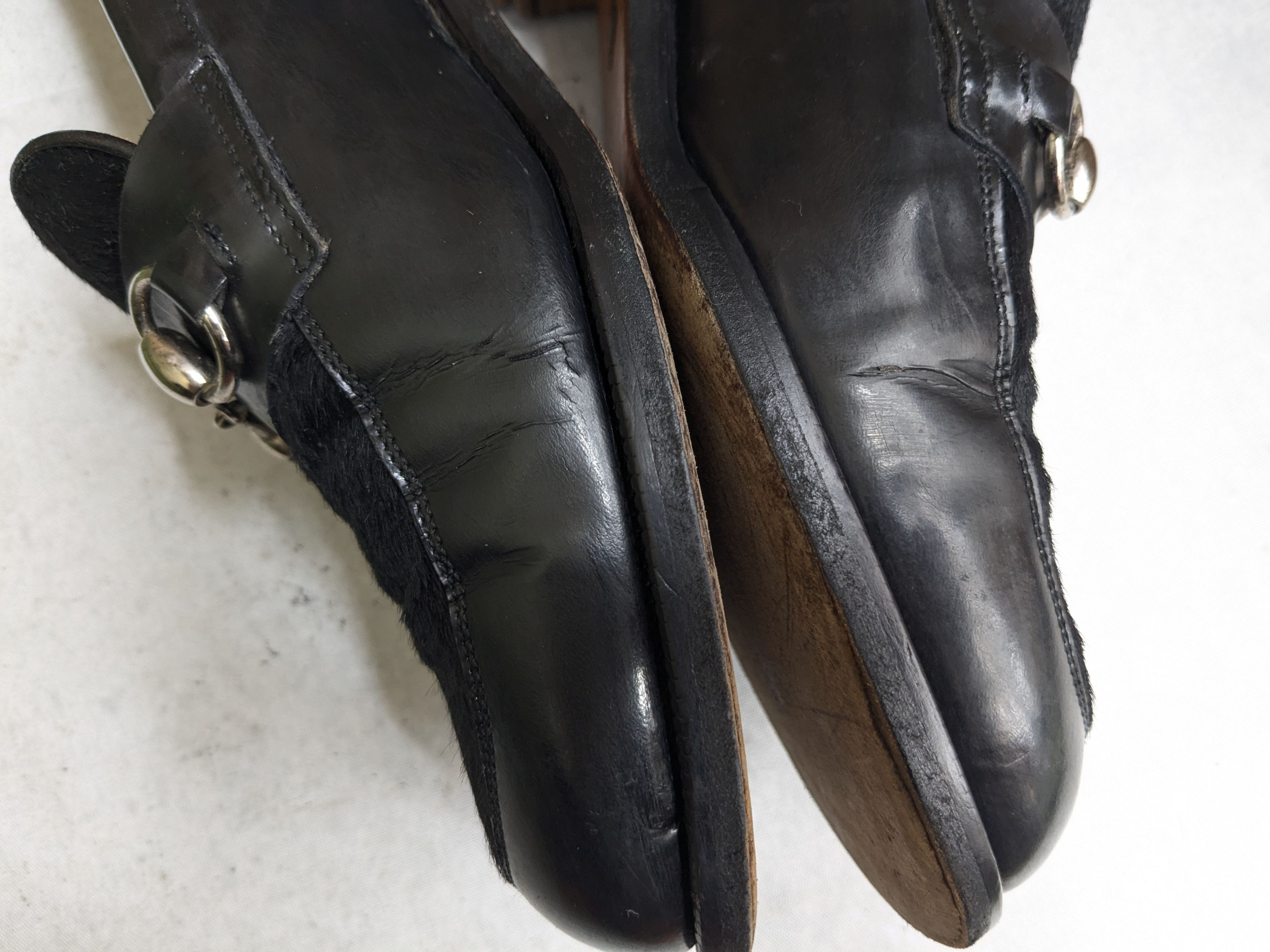 Gucci Gucci Horsebit Loafers Black 8.5 Leather Pony Hair Size US 8.5 / EU 41-42 - 9 Thumbnail
