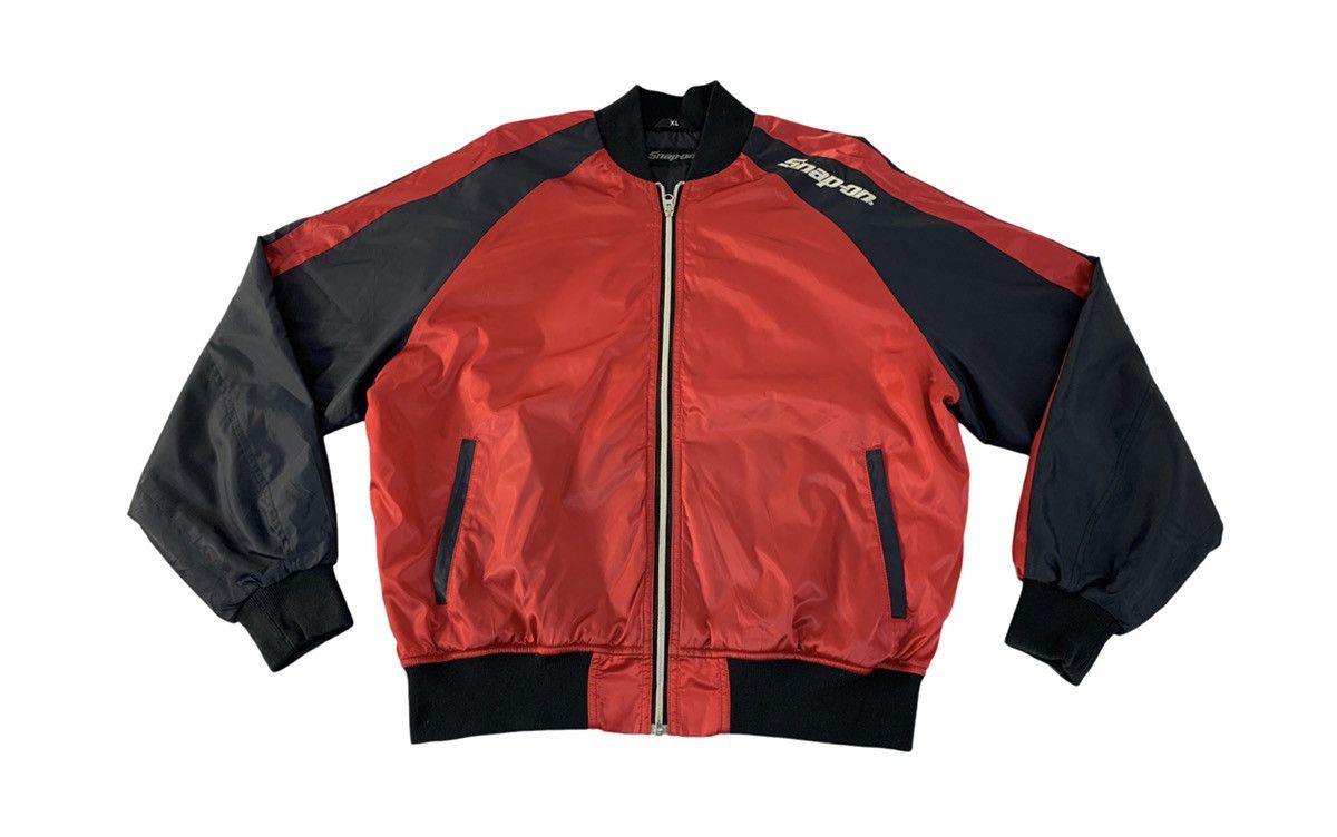 Vintage Hype Snap-On Bomber Quilted Jacket Embroidery Logo Design Size US XL / EU 56 / 4 - 2 Thumbnail