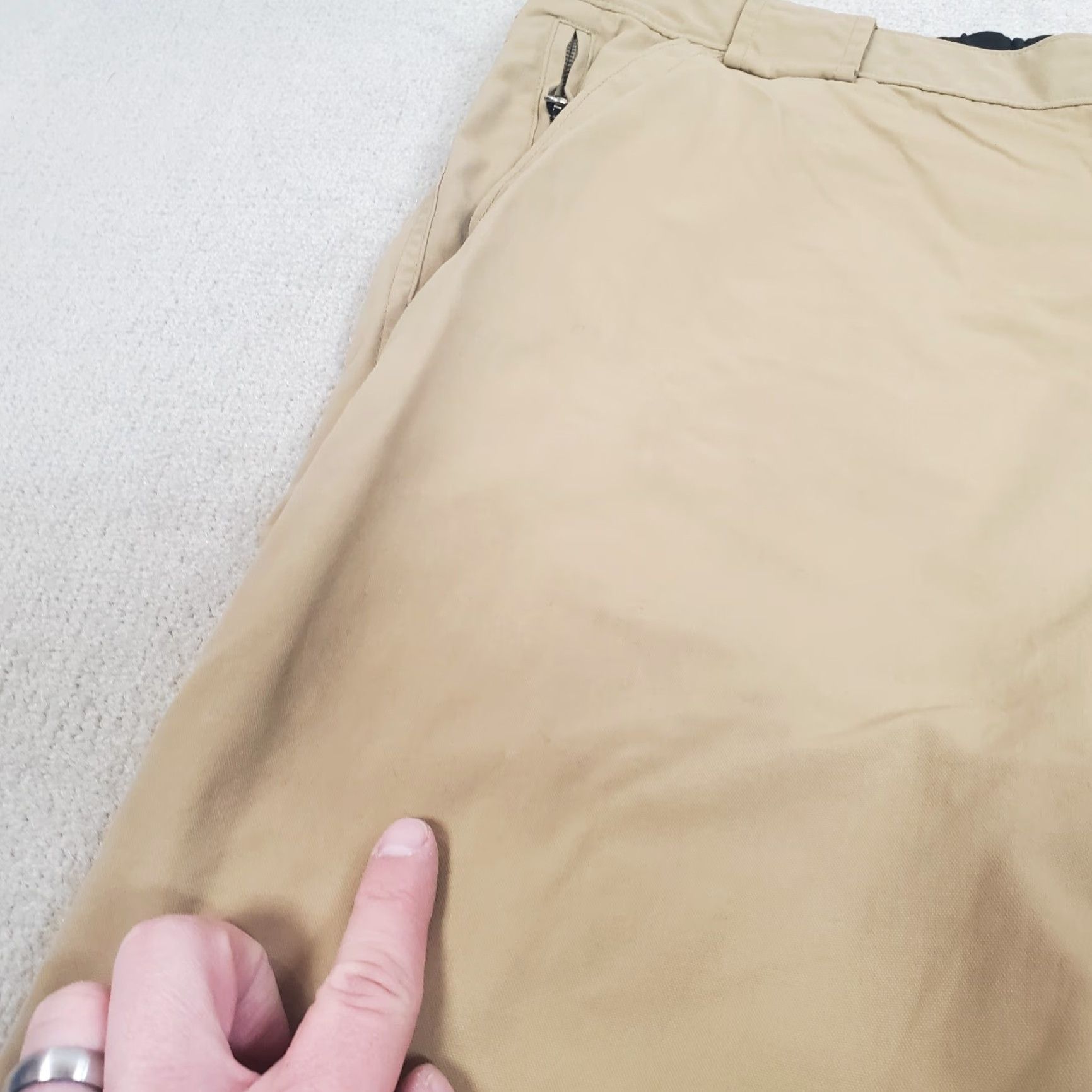 Vintage Duluth Pants Mens XL Beige Cargo Jeans Nylon 34 in Inseam Regular Straight Pockets Logo Front Flat Front Outdoor Casual Workwear Outdoors Size US 36 / EU 52 - 6 Thumbnail