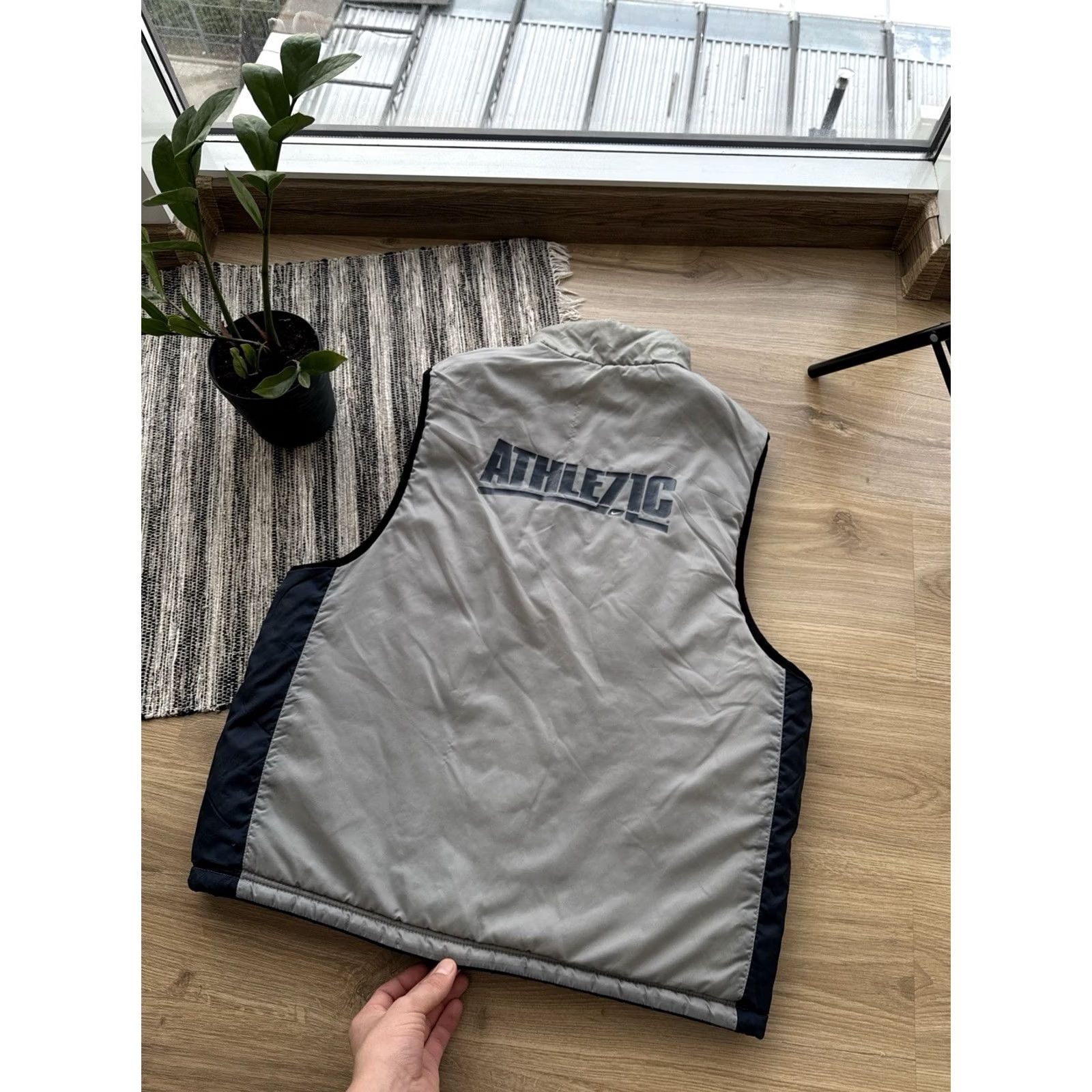 Nike Nike Reversible Vest Men S Blue/Navy 90s Vintage Puffer Down Nylon Zip Casual Streetwear Size US S / EU 44-46 / 1 - 2 Thumbnail