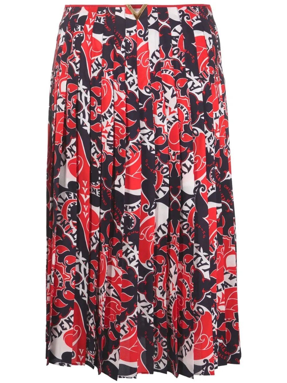 Valentino o1y0326 Midi Skirt in Multicolor Size 27" / US 4 / IT 40 - 1 Thumbnail