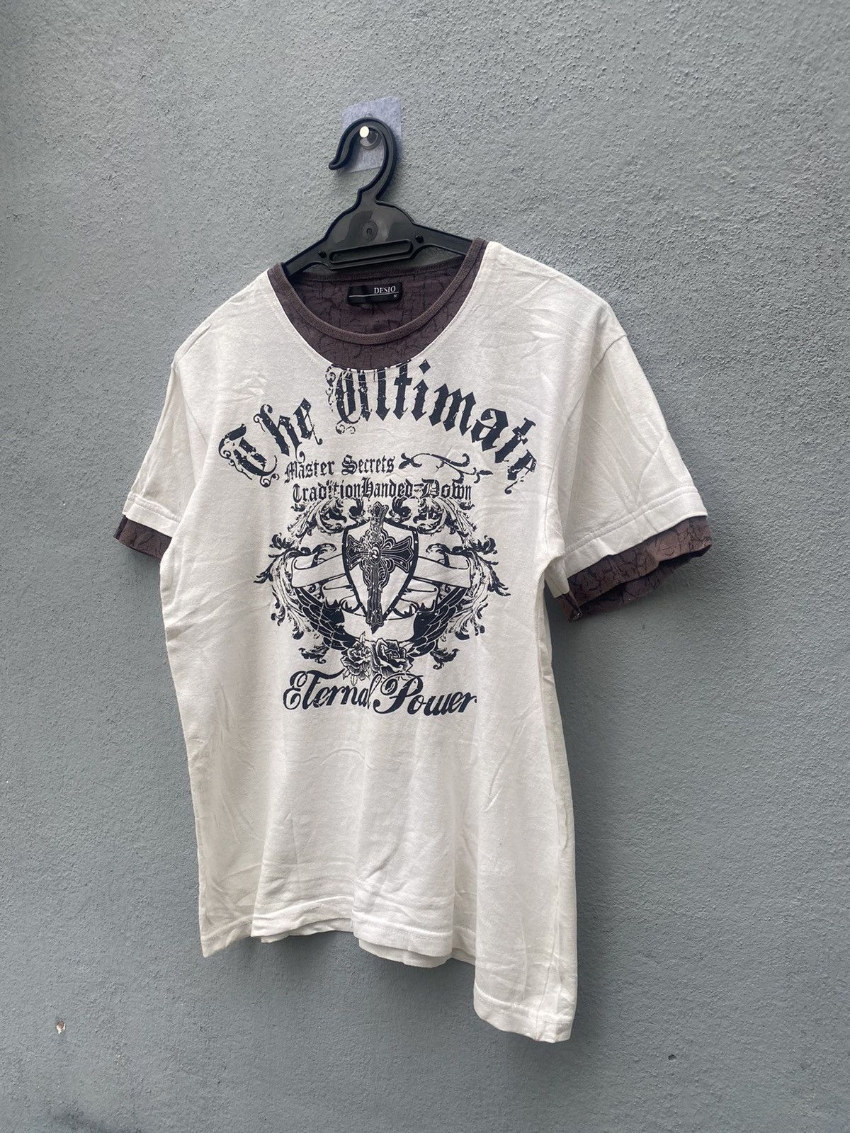 Japanese Brand y2k Desio The Ultimate Double Layer Poem Tshirt Size US M / EU 48-50 / 2 - 3 Thumbnail