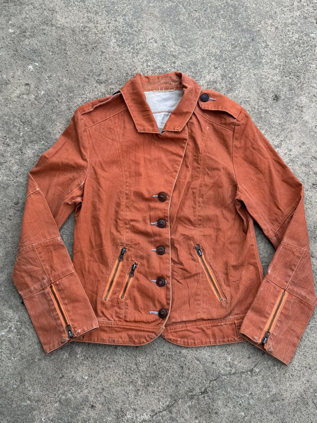 14th Addiction Archived Japanese Jacket Blazer Waxed Size US S / EU 44-46 / 1 - 2 Thumbnail