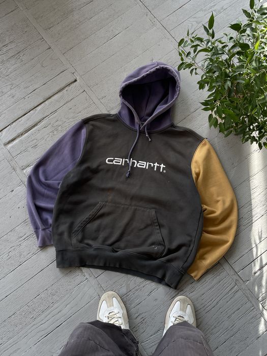 Vintage Carhartt WIP Tricol Hooded Sweatshirt Grailed