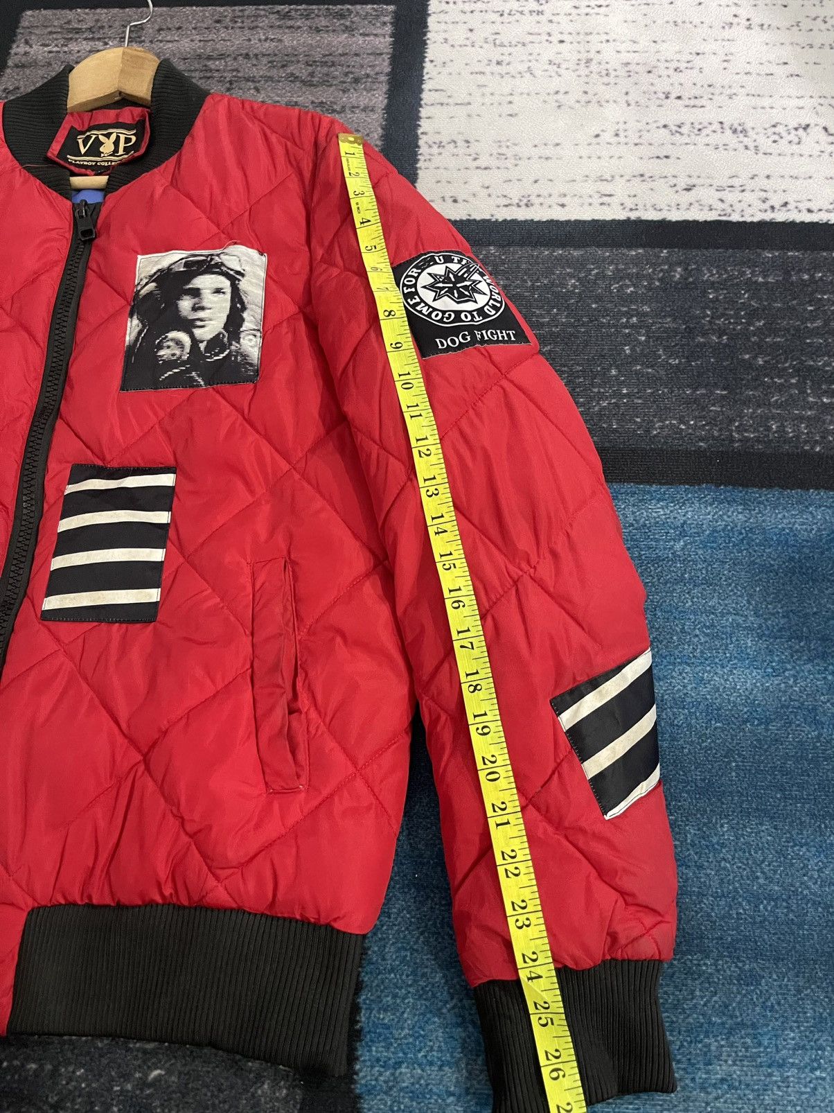 Playboy Playboy Quilted Design With Patches Bomber Jacket Size US XL / EU 56 / 4 - 18 Thumbnail