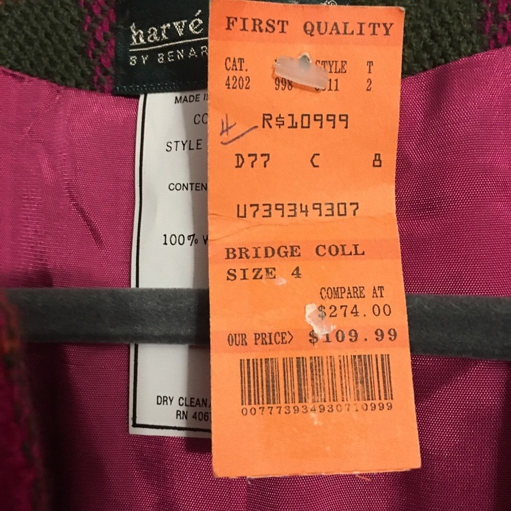 Harve Benard Harvé Bernard 100% Wool Blazer: Size 4 Size S / US 4 / IT 40 - 12 Thumbnail