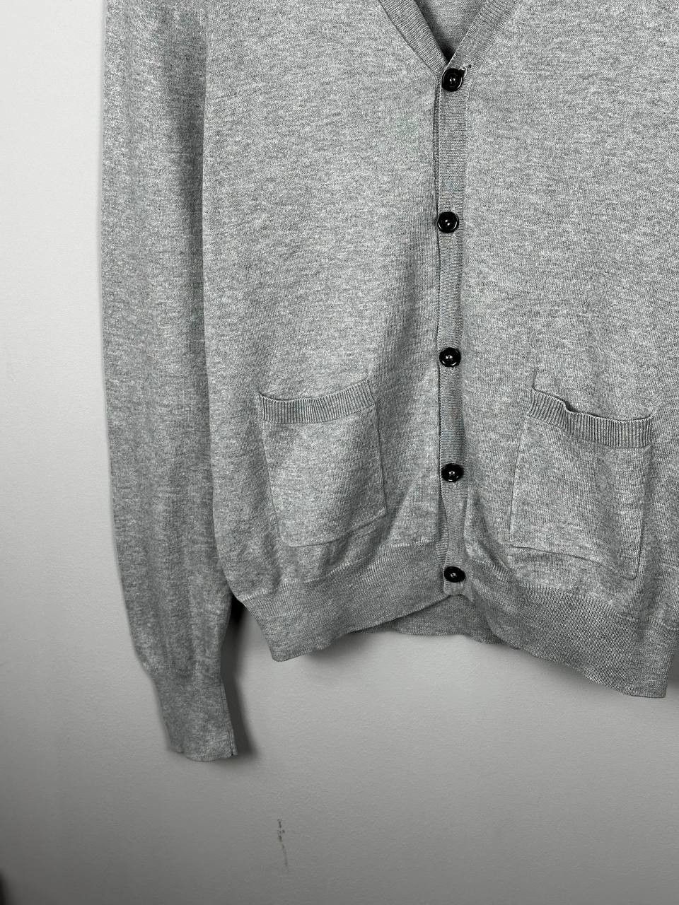 Burberry Burberry Brit Grey Cotton Cardigan Mini Logo Sweater Size US M / EU 48-50 / 2 - 7 Thumbnail
