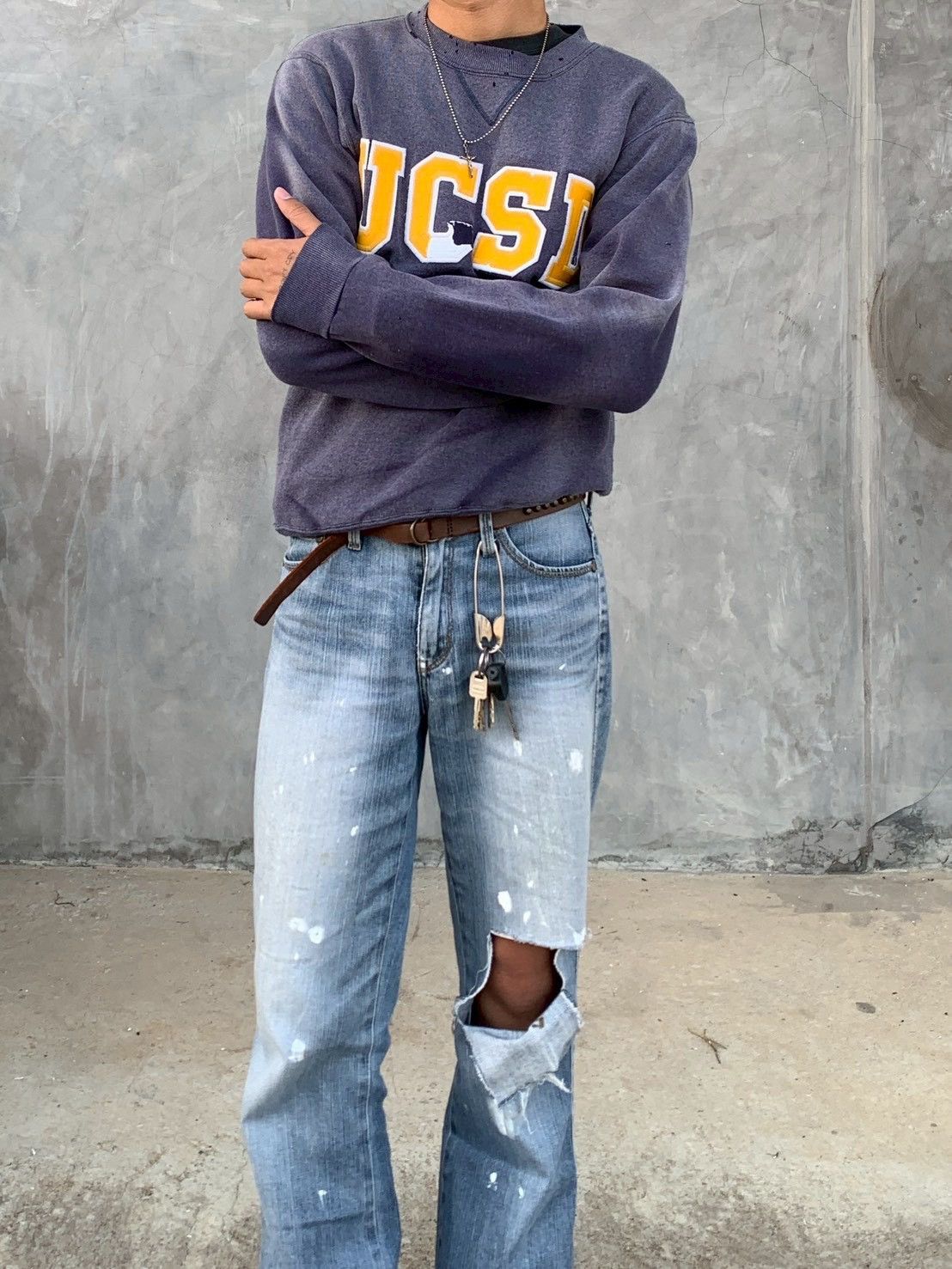 Russell Athletic Sun Faded 90s Russell Athletic "UCSD" Sweater Distressed ERD Size US S / EU 44-46 / 1 - 4 Thumbnail