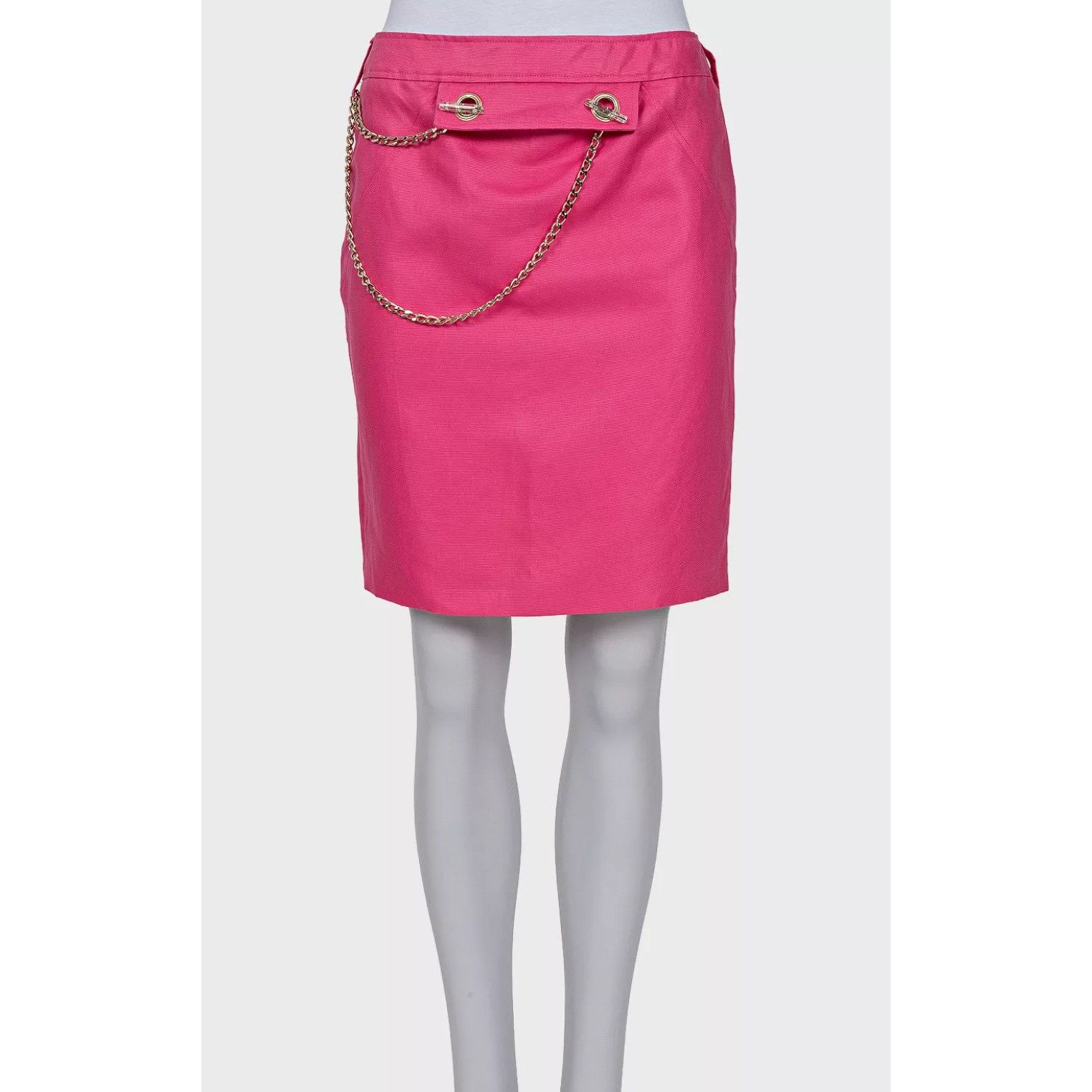 Versace Versace Pink Cotton Skirt Suit - Size S Size S / US 4 / IT 40 - 4 Thumbnail