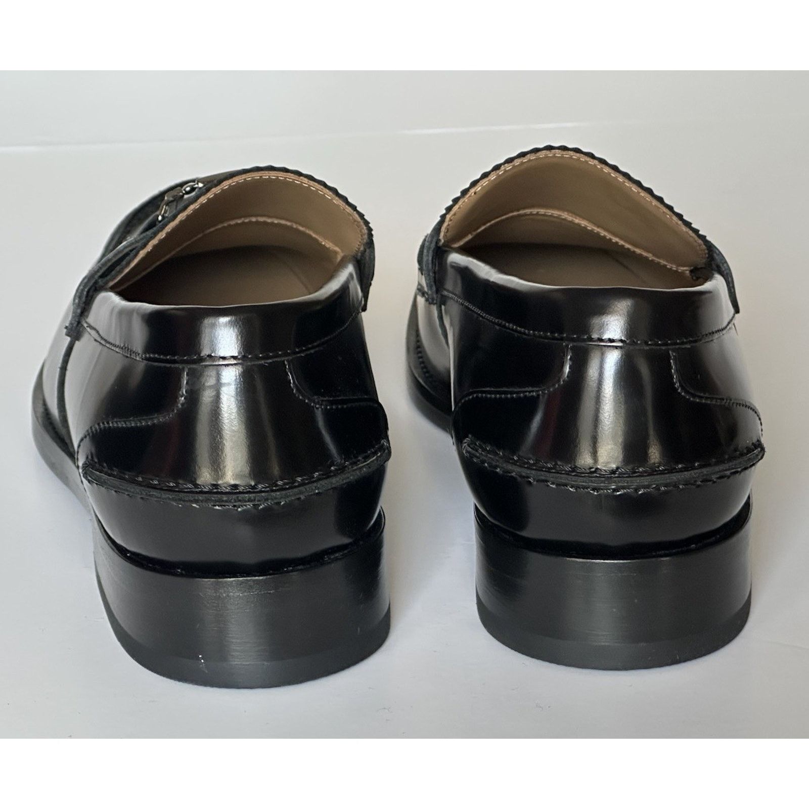 Versace VERSACE Greca Men's Black Leather Loafer Shoes 8 US 1012864 Size US 8 / EU 41 - 10 Thumbnail