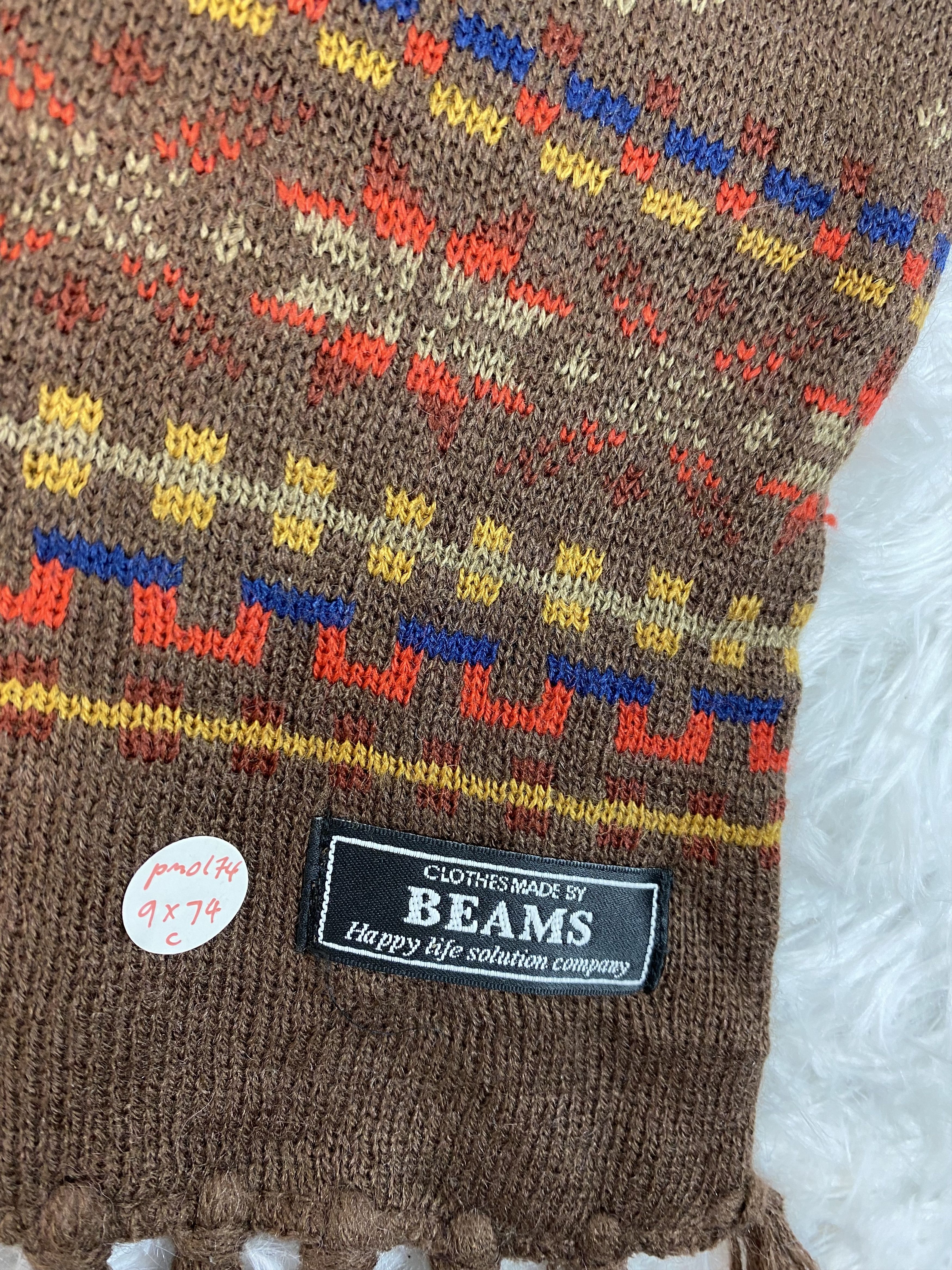Beams Plus Vintage Beams Scarf / Muffler Neckwear PM0174 Size ONE SIZE - 2 Thumbnail