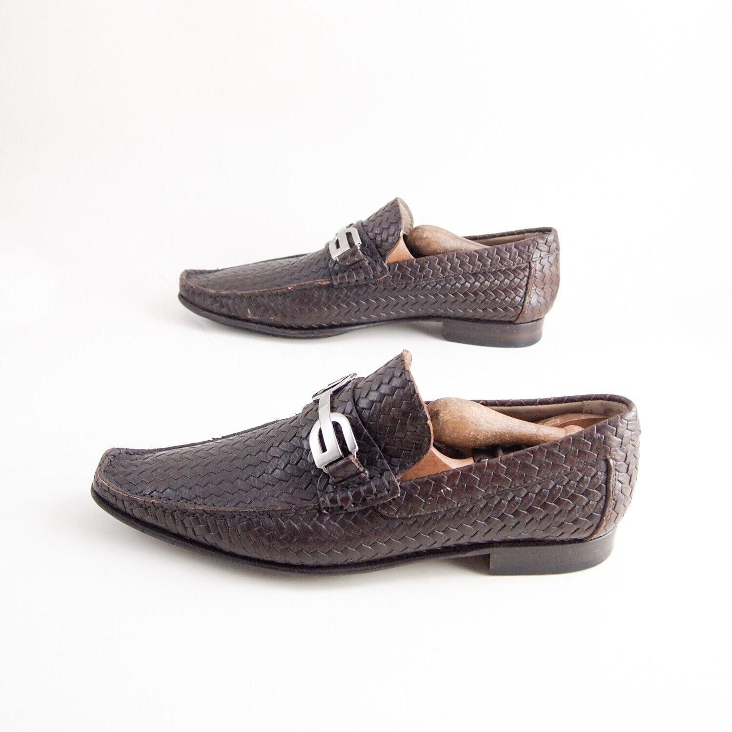 Dolce & Gabbana Dolce Gabbana Logo Loafers Brown Braided Leather EU 40 US 7 Size US 7 / EU 40 - 3 Thumbnail