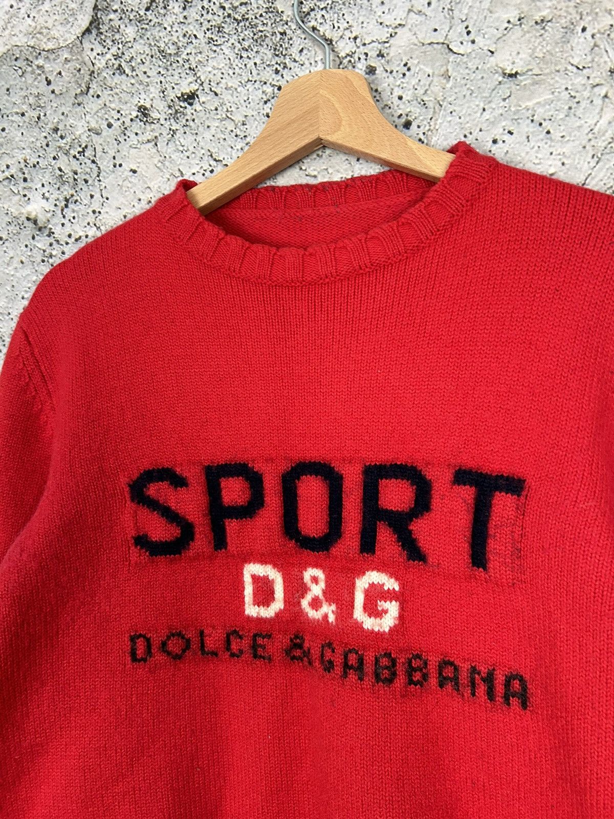 Dolce & Gabbana Vintage Dolce & Gabbana Sport Spellout Sweater Knit 90s Rare Size US M / EU 48-50 / 2 - 3 Thumbnail