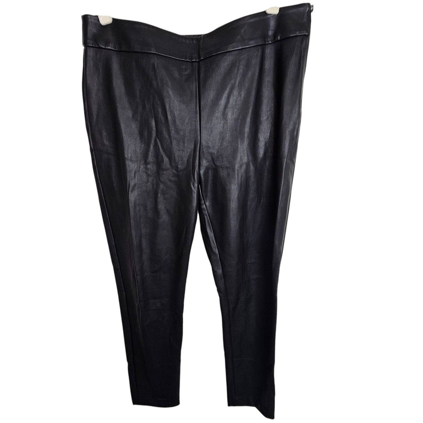 Ann Taylor Ann Taylor Womens Faux Leather Pull On Pants Size 8 Classic Size 30" / US 8 / IT 44 - 1 Thumbnail