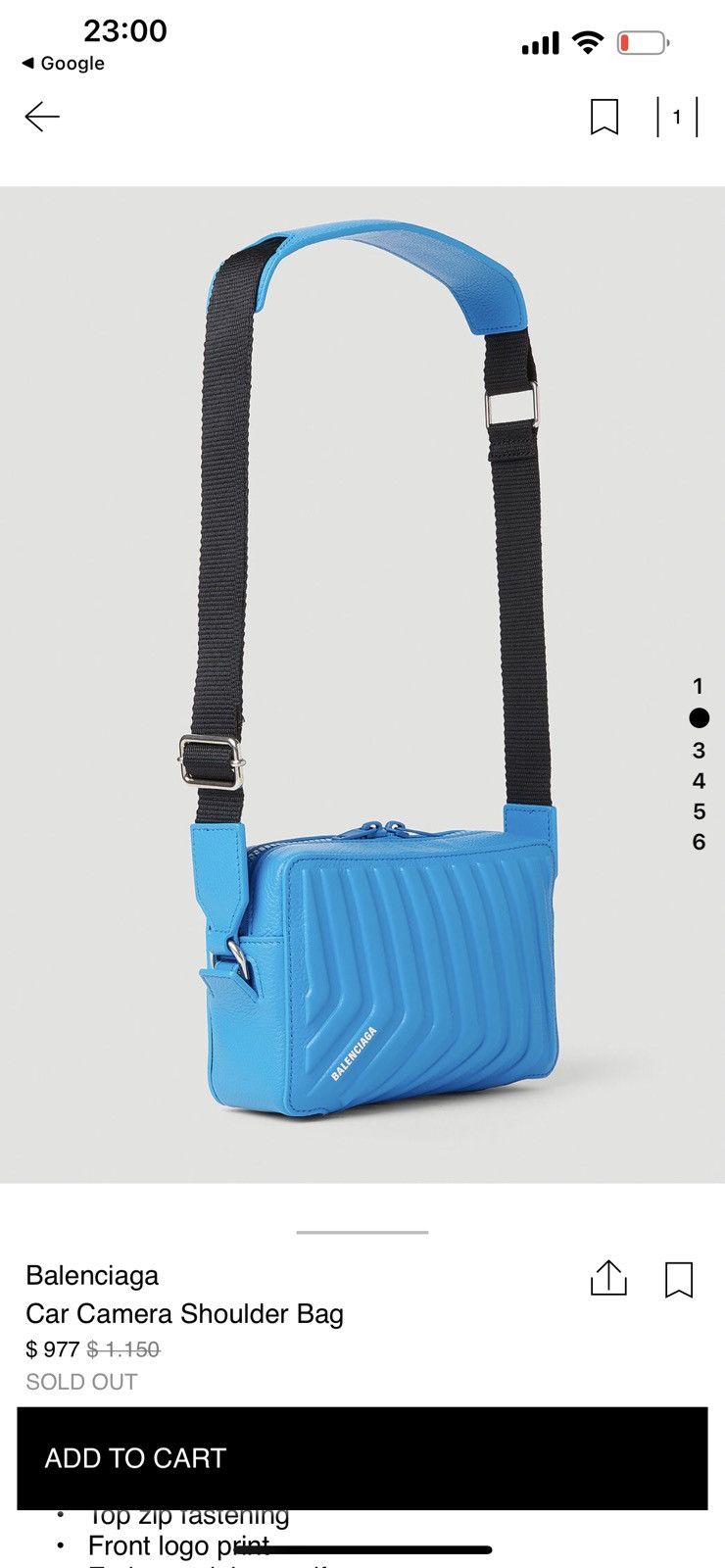 Balenciaga Balenciaga Car Camera Leather Bag Size ONE SIZE - 3 Thumbnail