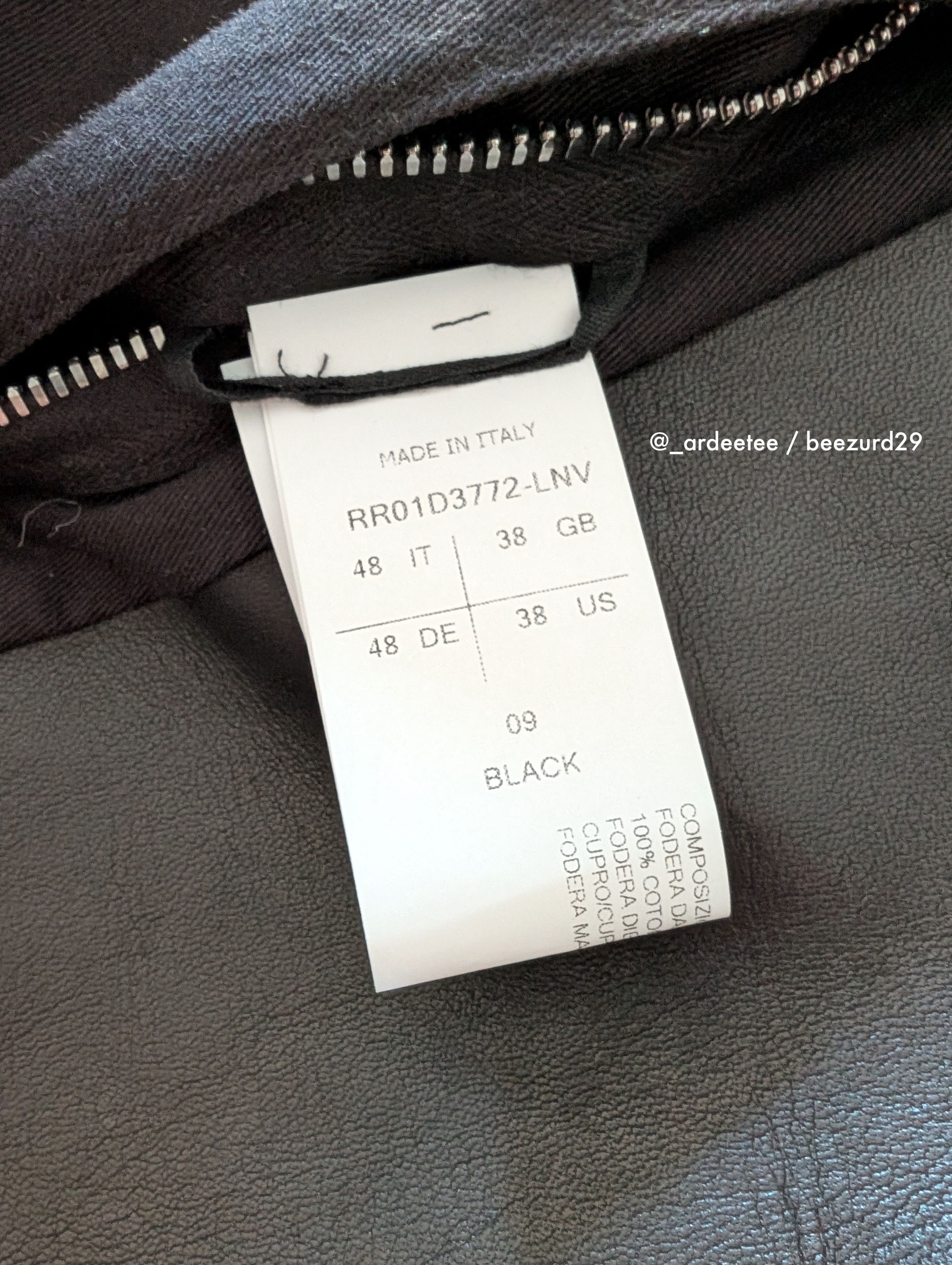 Rick Owens 💥SAMPLE HEAVY LEATHER JUMBO LUKE STOOGES JACKET Size US M / EU 48-50 / 2 - 16 Thumbnail