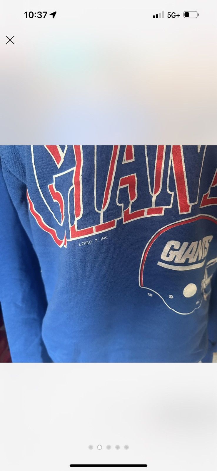 Logo 7 1980s NY Giants crewneck Vintage Size US L / EU 52-54 / 3 - 2 Thumbnail