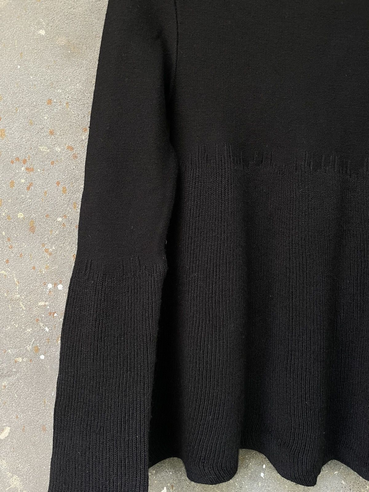 hannes roether Hannes Roether Black Double Knit Sweater Avant Garde Rare Size S / US 4 / IT 40 - 4 Thumbnail