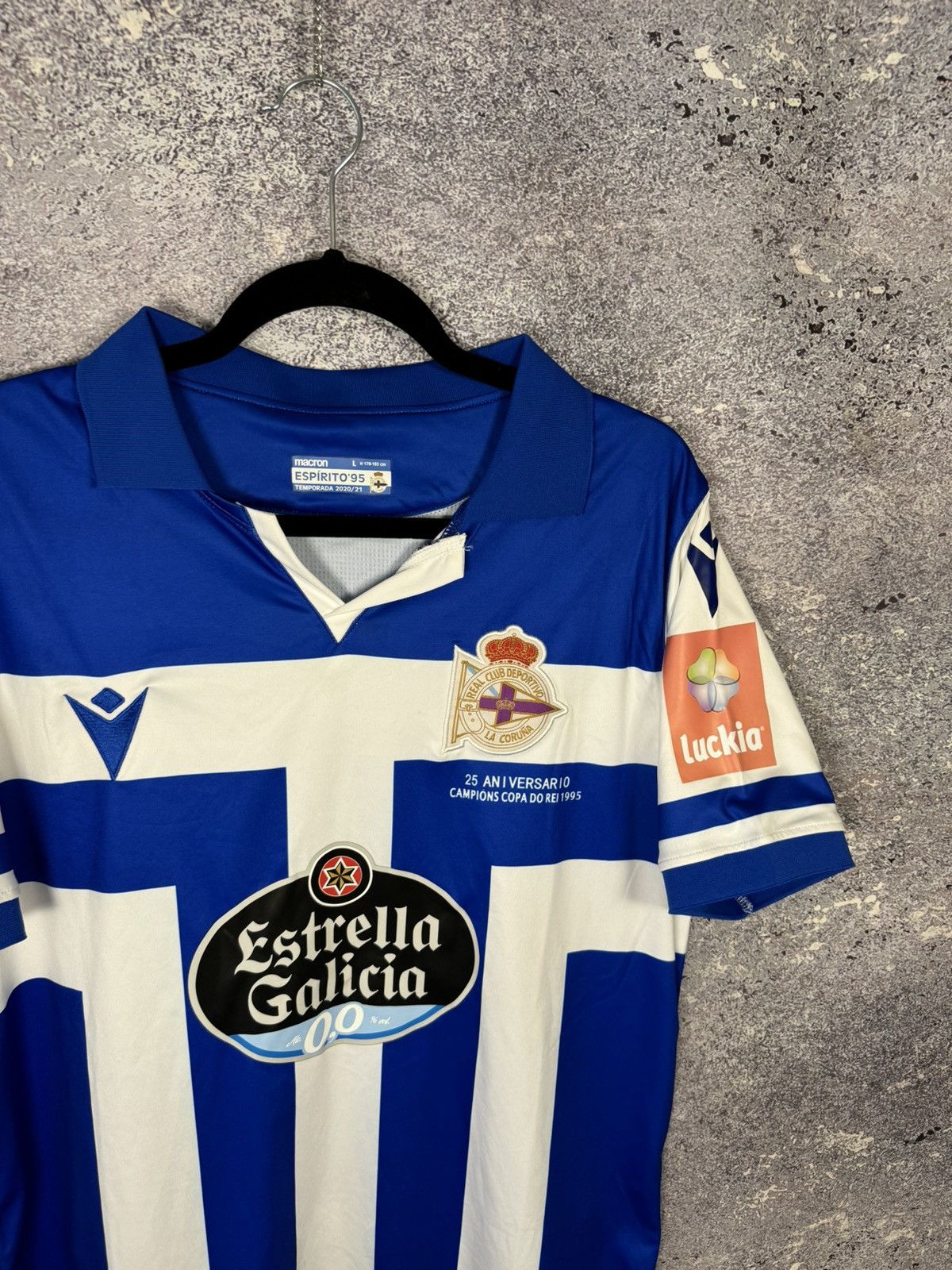 Macron × Vintage Deportivo de La Coruna 2020/21 Macron Soccer Jersey Size US L / EU 52-54 / 3 - 2 Thumbnail