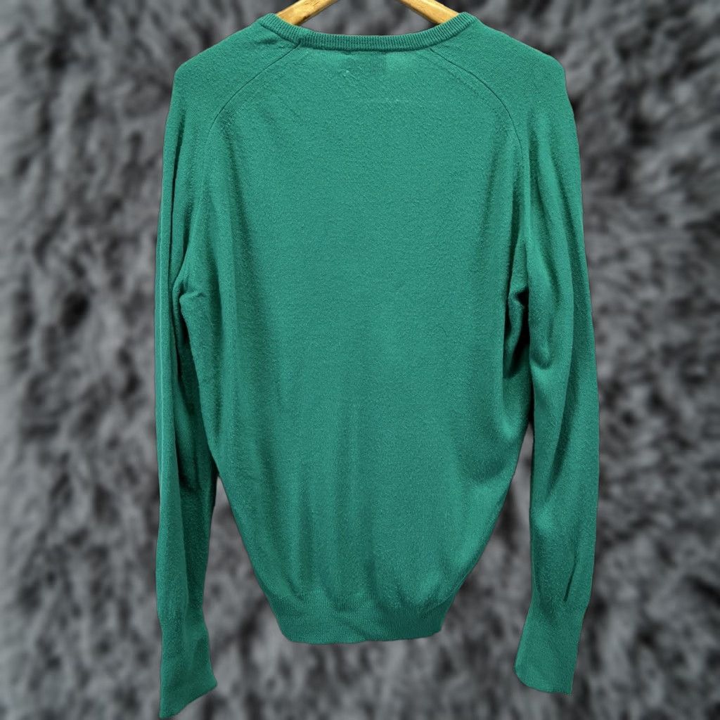 Lacoste VINTAGE Lacoste Sweater Mens L Green V-Neck Logo 70s Grandpa Core Pullover Knit Acrylic Long Sleeve Size US L / EU 52-54 / 3 - 1 Thumbnail