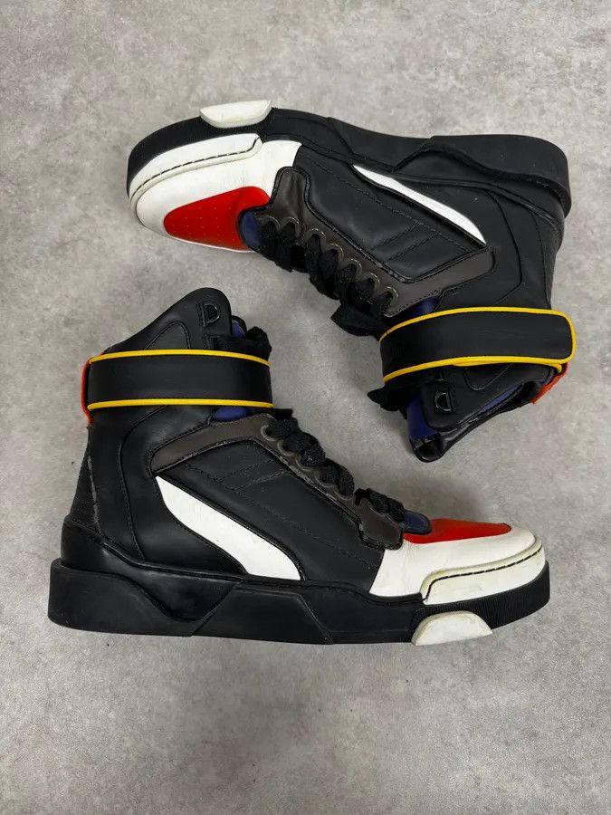 Givenchy AW2014 Givenchy Tyson Multicolor High Leather Sneakers by Riccardo Tisci Size US 9 / EU 42 - 2 Thumbnail