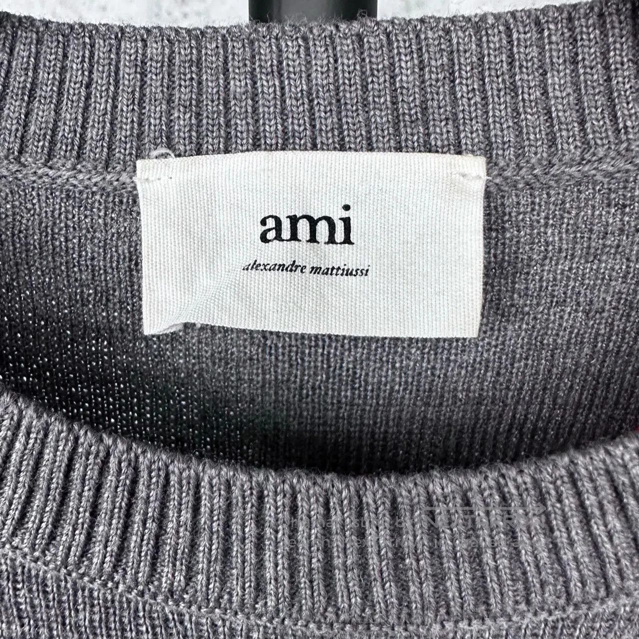 AMI ami paris gray heart logo wool sweater. Size US M / EU 48-50 / 2 - 4 Thumbnail