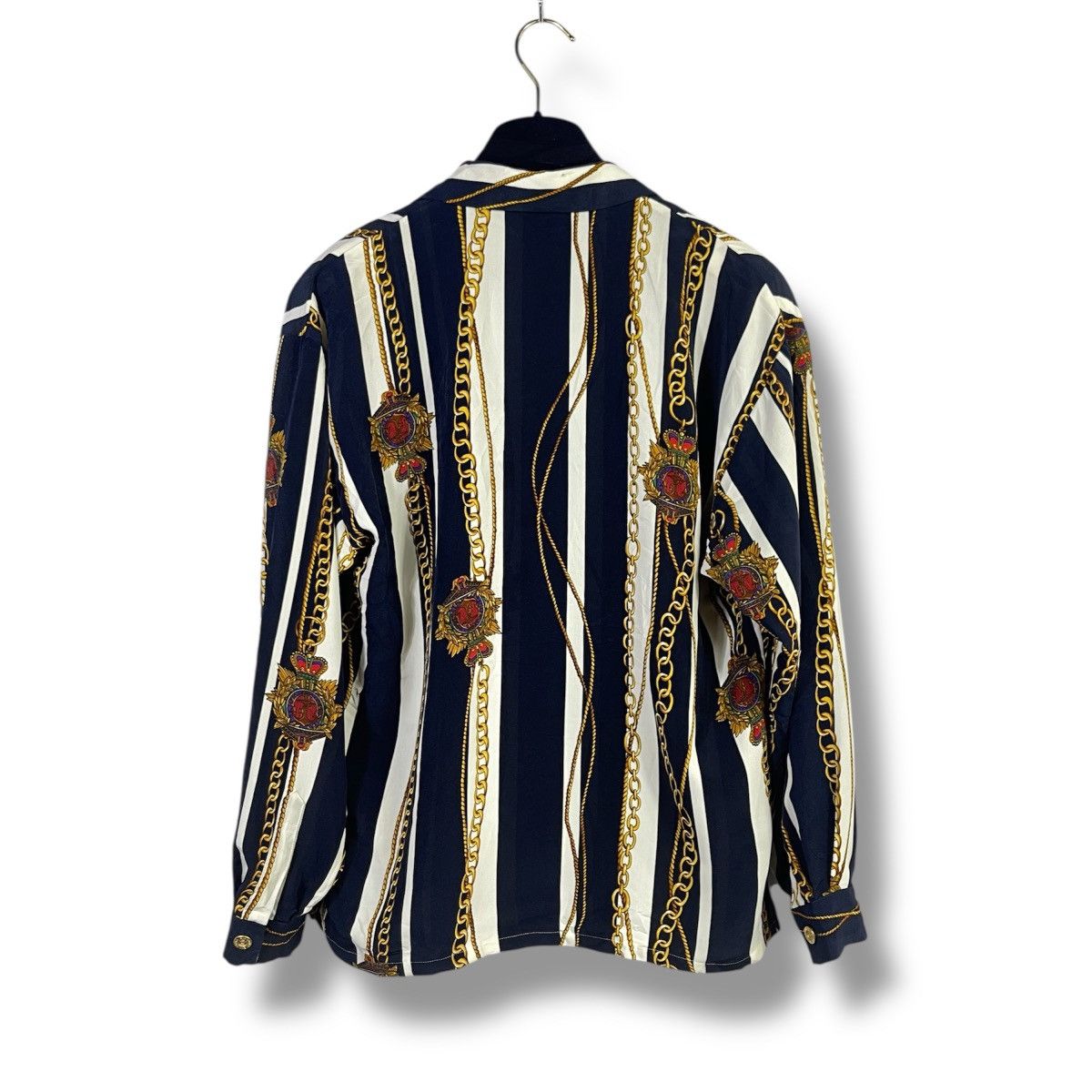 Vintage Vintage Eva Donna Baroque Novelty Chain Stripe Style Blazer Size M / US 6-8 / IT 42-44 - 2 Thumbnail