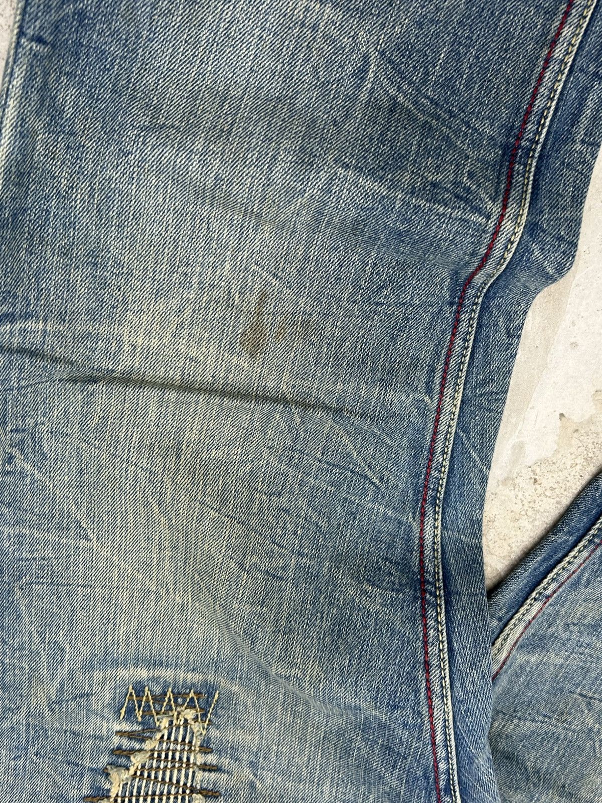 GOSTAR DE FUGA Vintage Jack Serika Mud Washed Gothic Distressed Boro Size US 31 - 7 Thumbnail