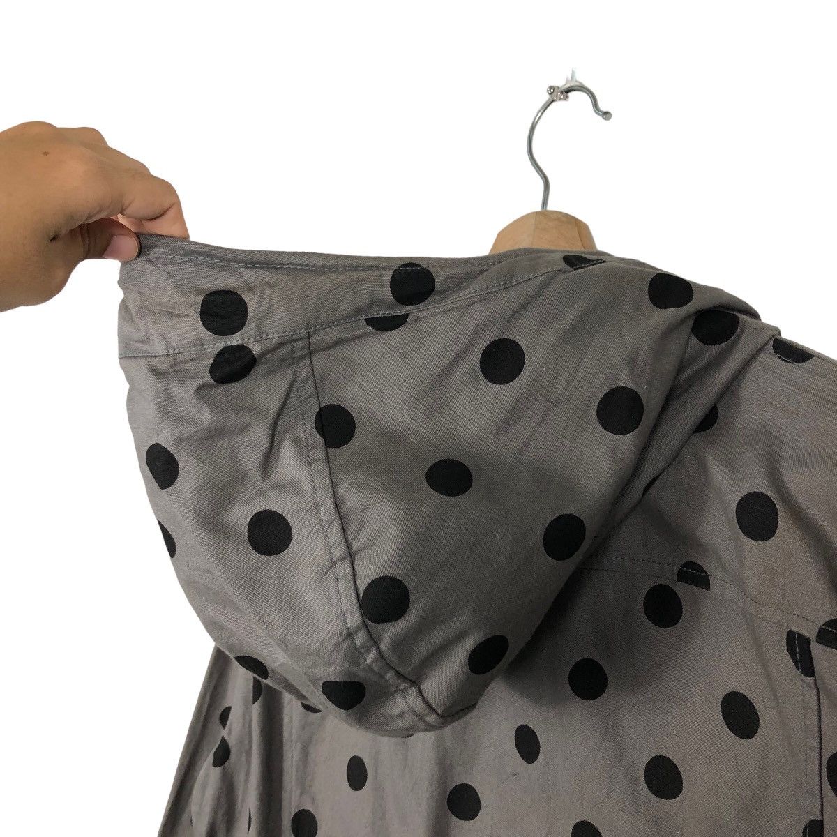 Issey Miyake 🔥Rare Polkadot Chore Jacket Hoodie Ships Jet Blue Japan Size US L / EU 52-54 / 3 - 9 Thumbnail