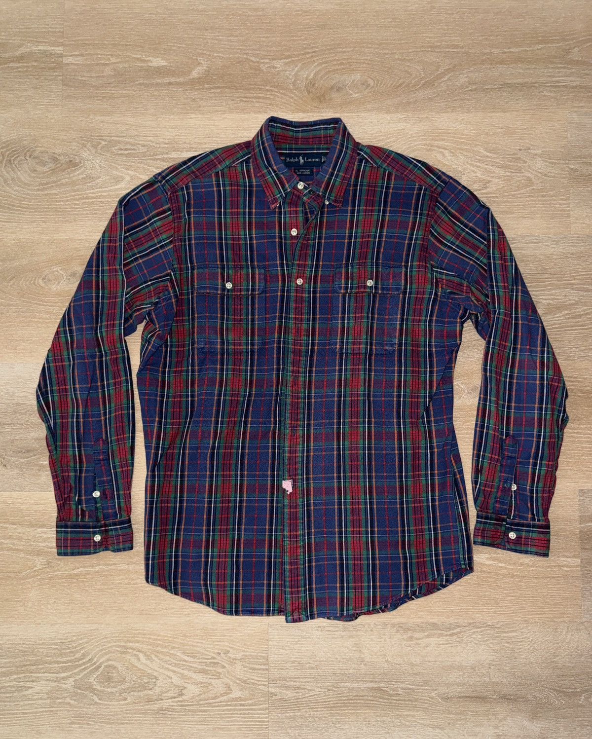 Polo Ralph Lauren Vintage Ralph Lauren RL Work Shirt Plaid Button Up Size US L / EU 52-54 / 3 - 1 Thumbnail