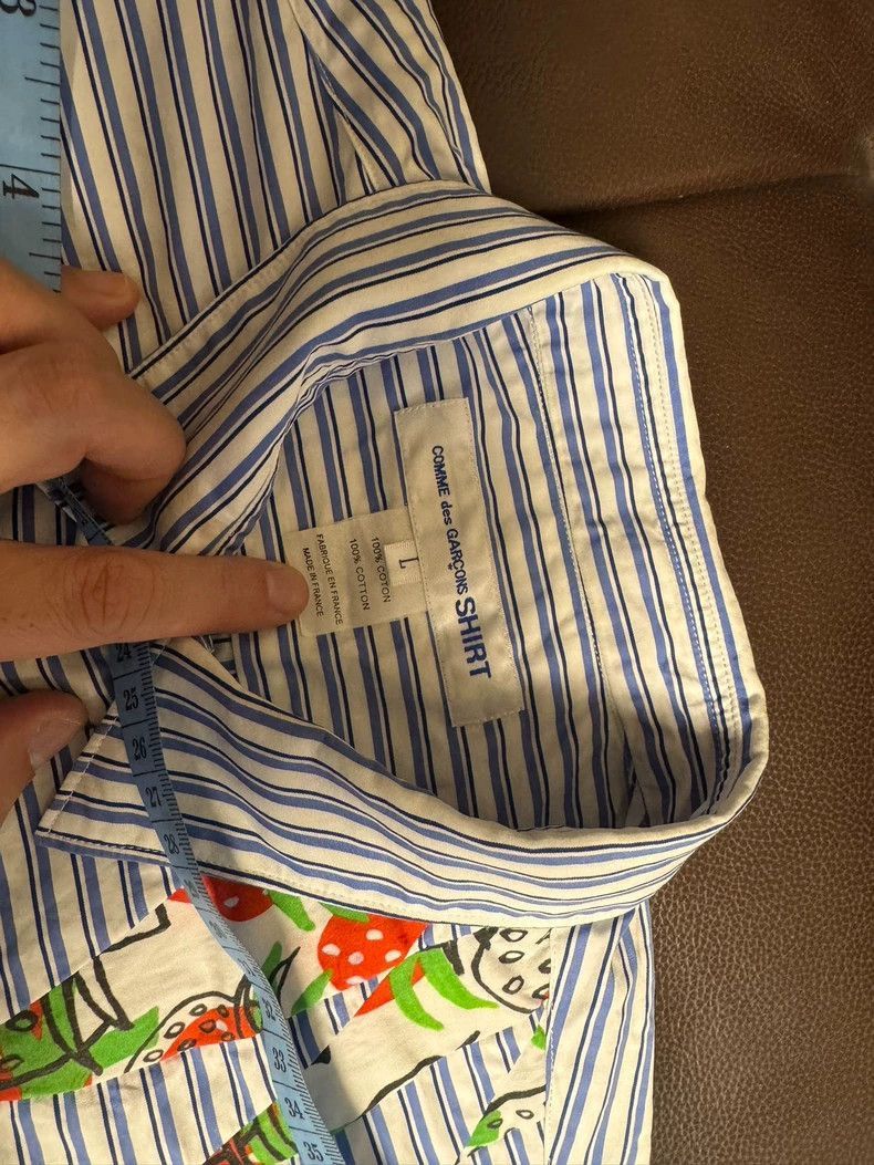 Comme des Garcons cdg 23ss strawberry patchwork shirt 2505-Nextarrow Size US L / EU 52-54 / 3 - 3 Thumbnail