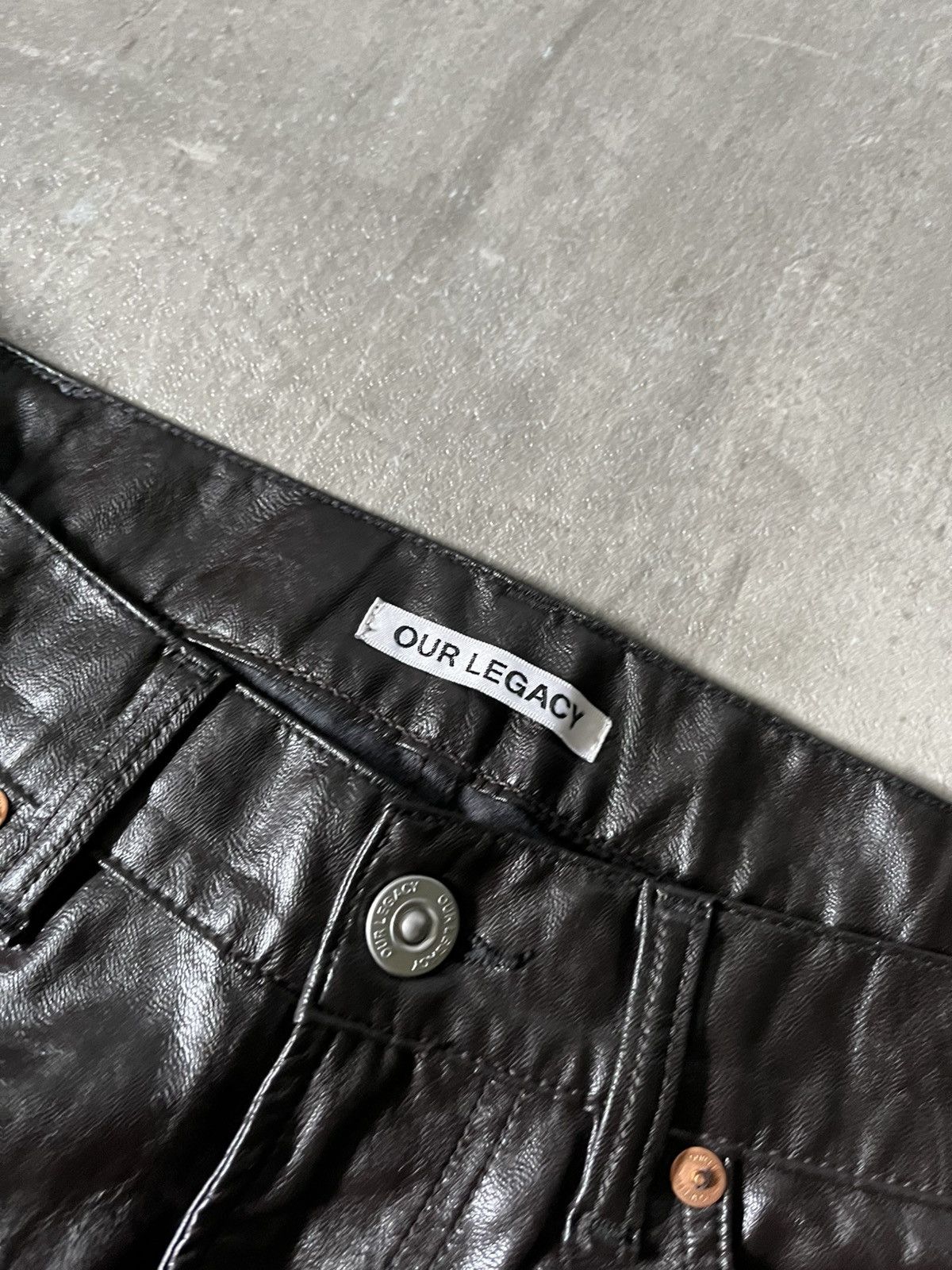 Our Legacy Our Legacy Extended Third Cut Polyurethane pants Size US 32 / EU 48 - 9 Thumbnail