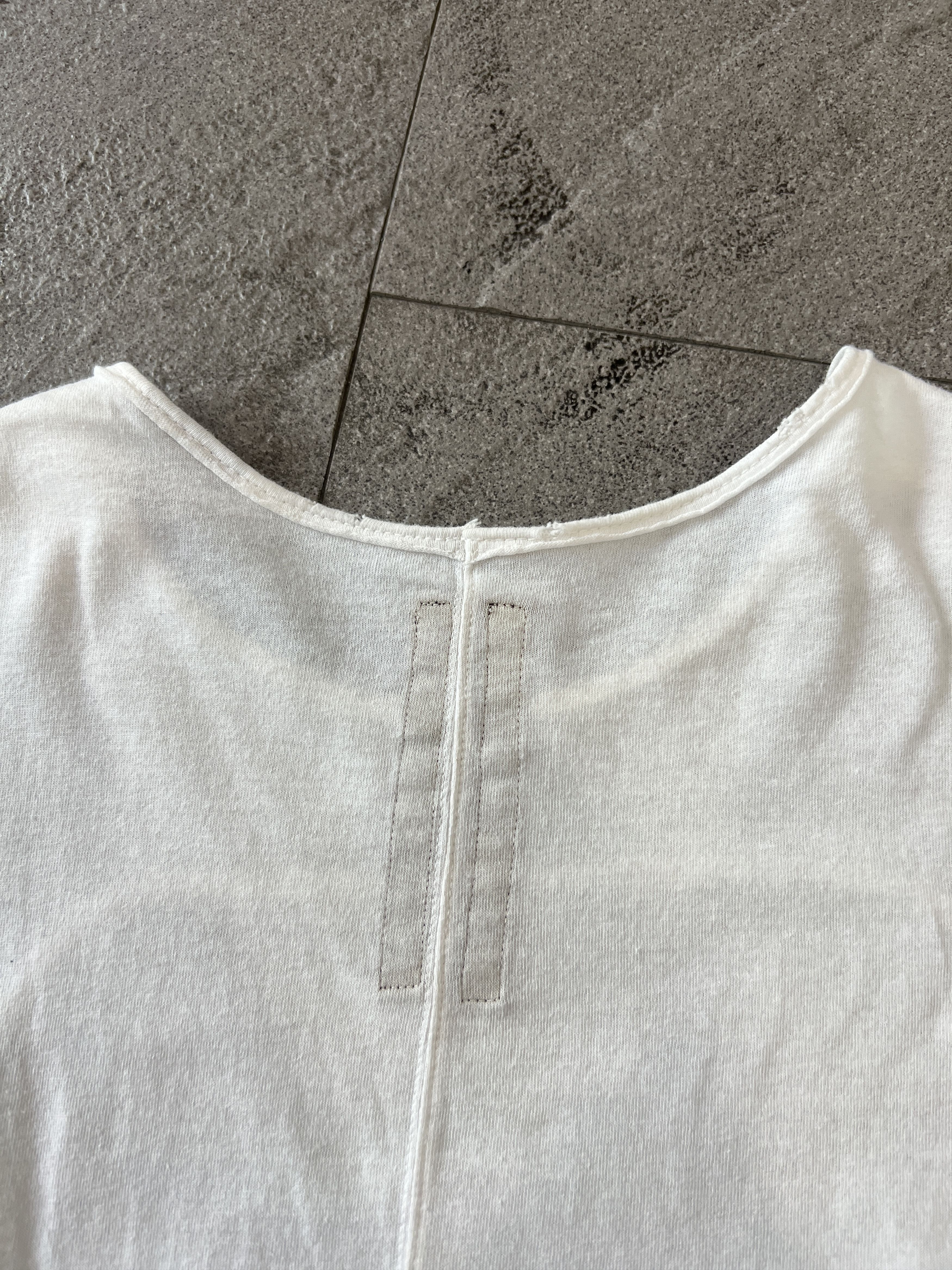 Rick Owens Drkshdw Rick Owens Level T-Shirt signature jersey White XL Size US XL / EU 56 / 4 - 6 Thumbnail