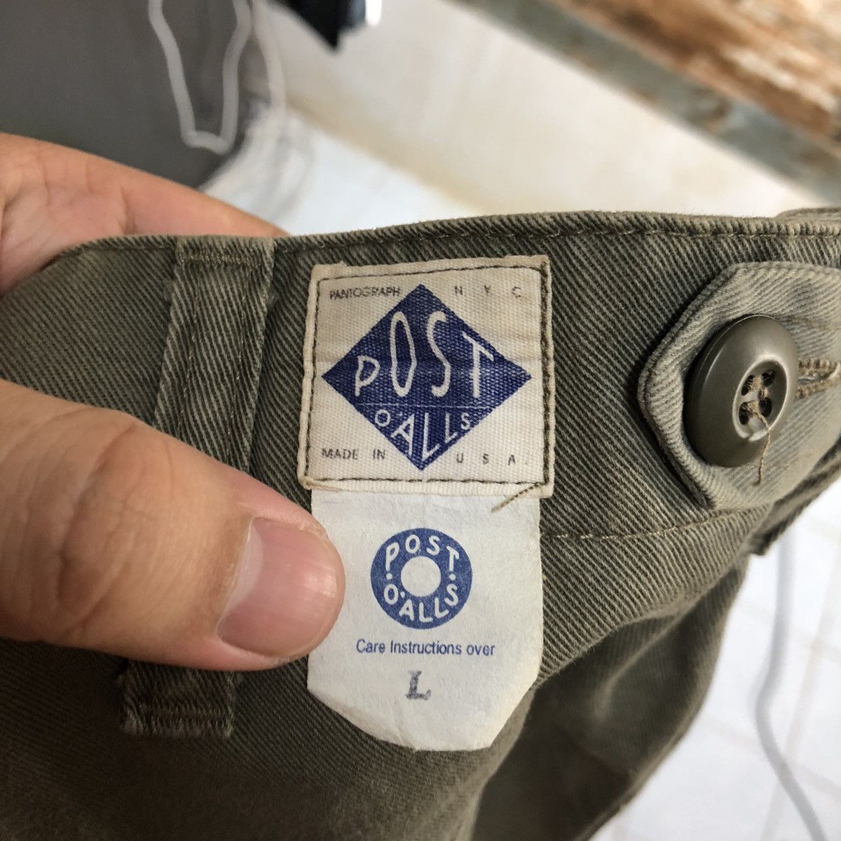 Post Overalls D Post Oalls Green Cargo Multipocket Pants #A2560 Size US 34 / EU 50 - 20 Thumbnail