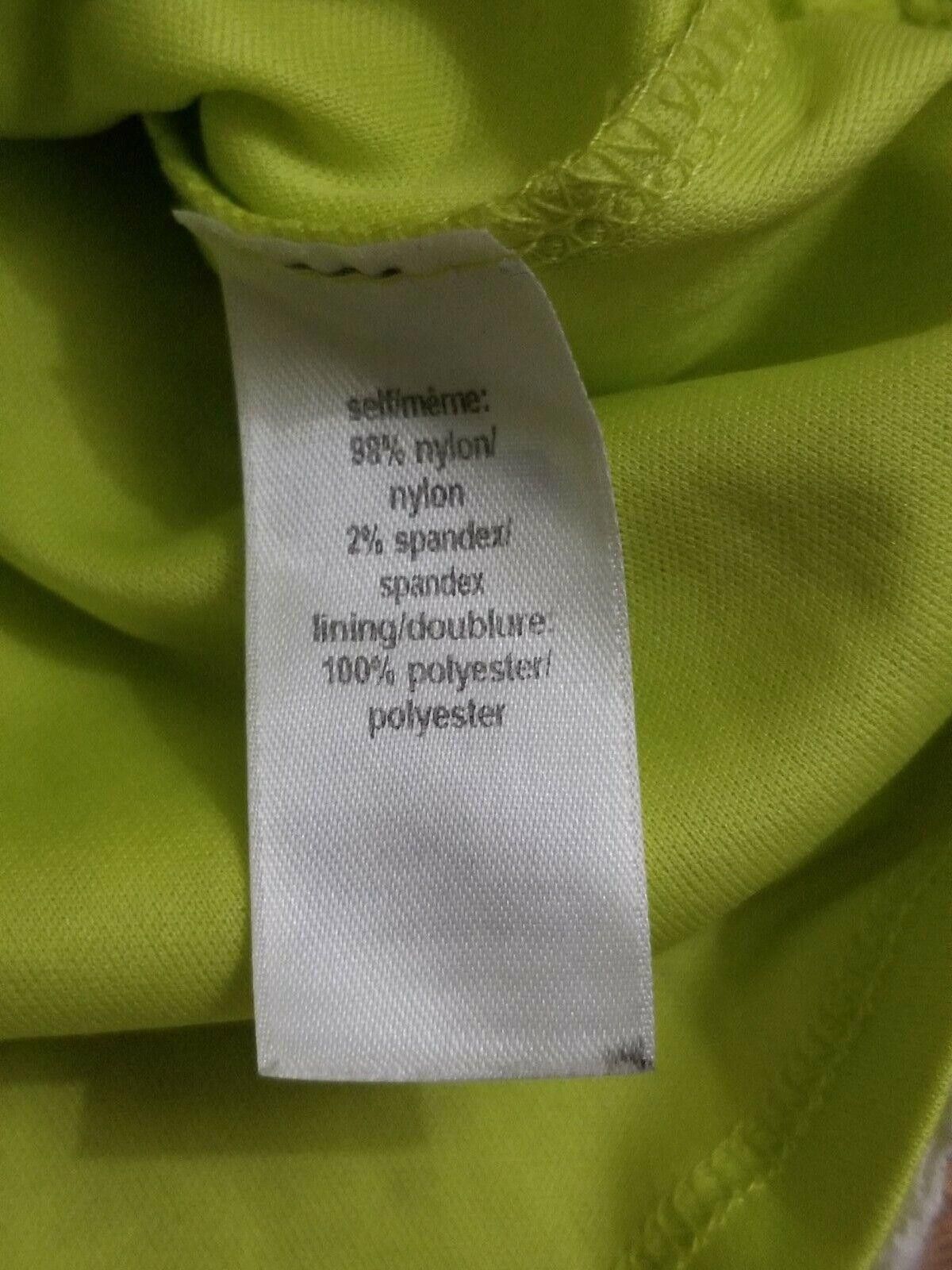 Designer Maurices Tank Top Medium Neon Yellow Lace Size M / US 6-8 / IT 42-44 - 7 Thumbnail