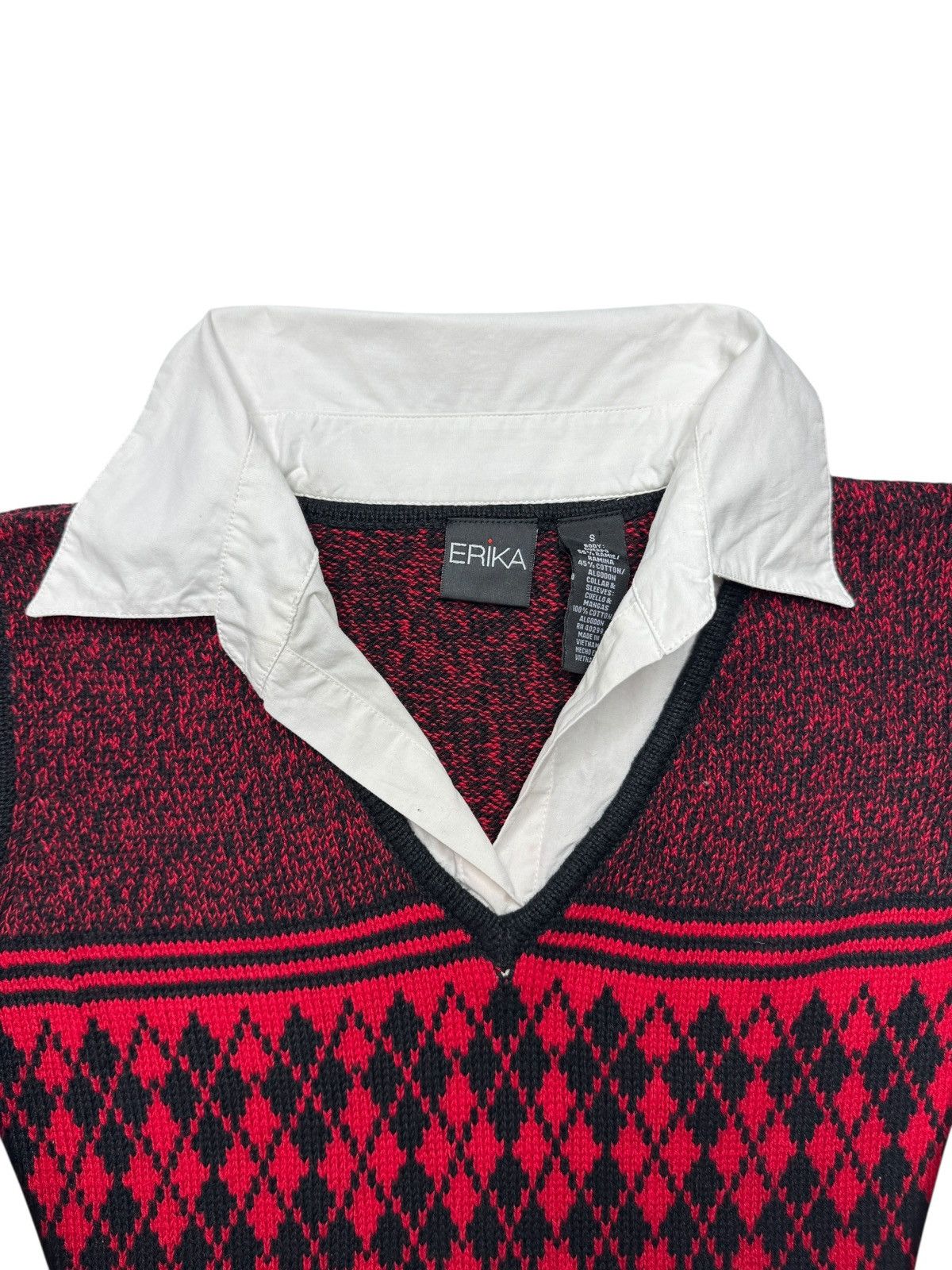 Vintage Y2K Erika Knitted Vest Button Up Size S / US 4 / IT 40 - 3 Thumbnail