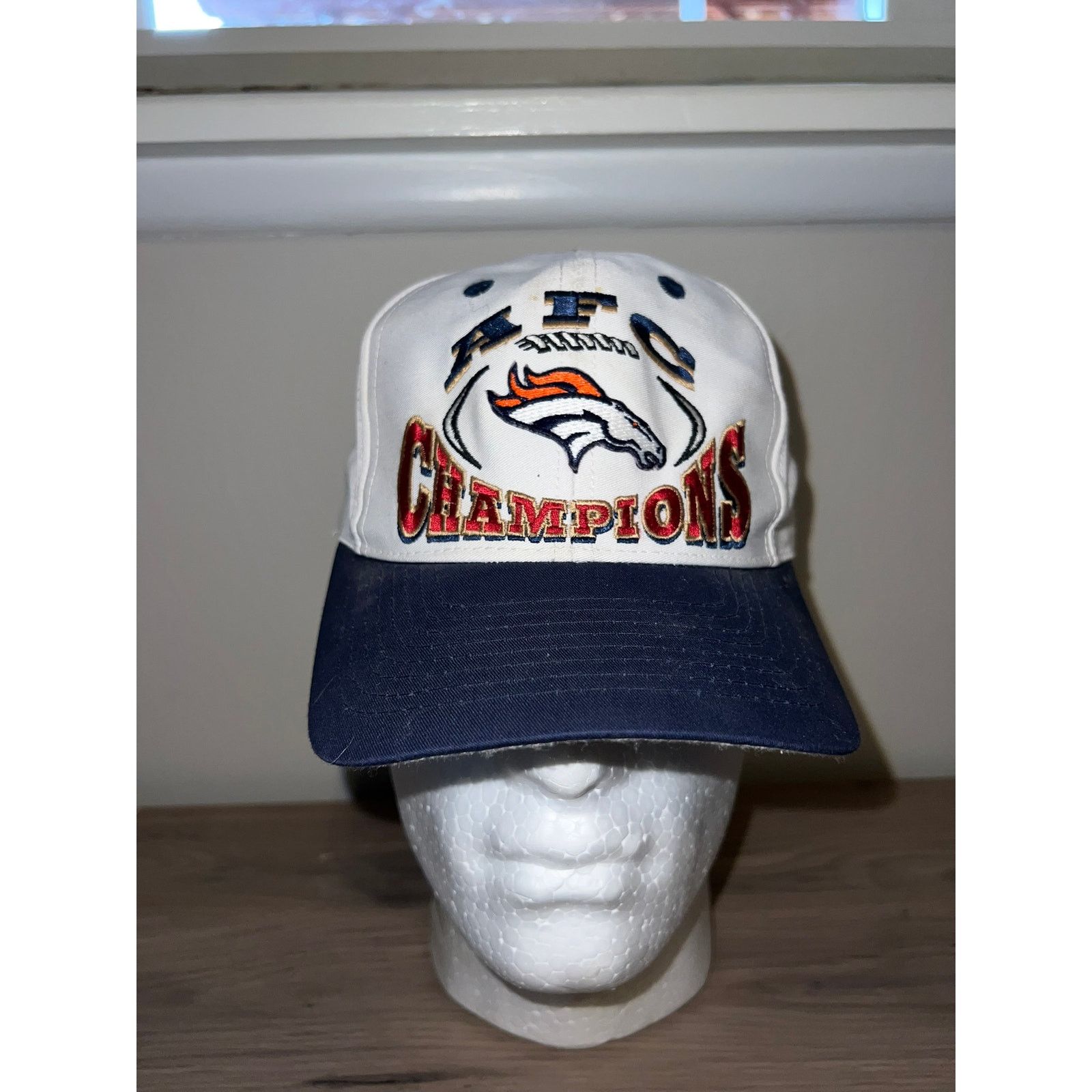 Logo 7 Vintage Logo 7 NFL Denver Broncos AFC Champs Hat VTG OS Size ONE SIZE - 2 Thumbnail