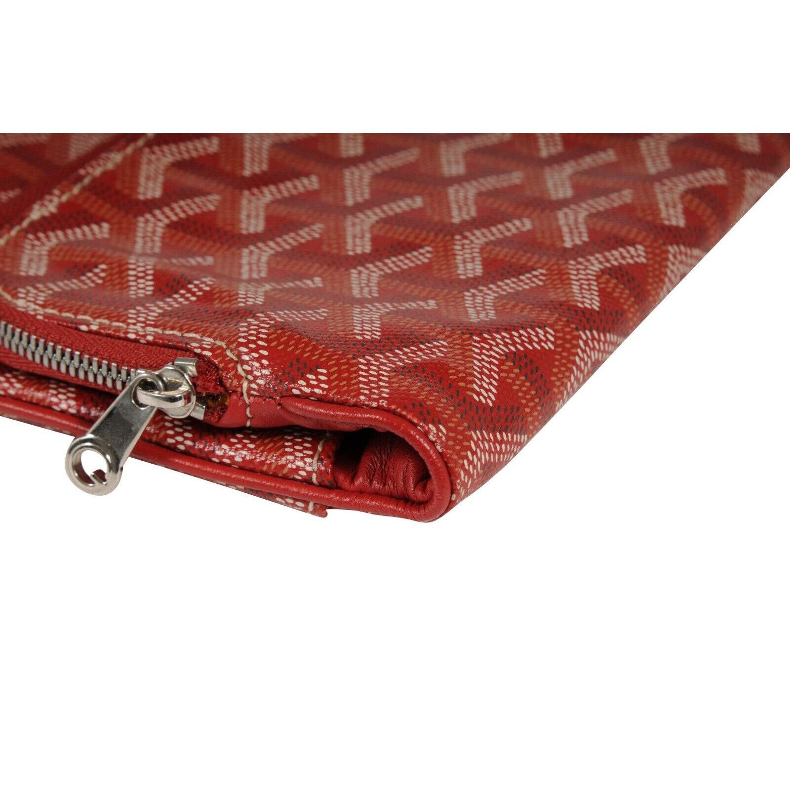 Goyard Saint Marie Clutch Bag Red Coated Canvas - 02250 Size ONE SIZE - 10 Thumbnail