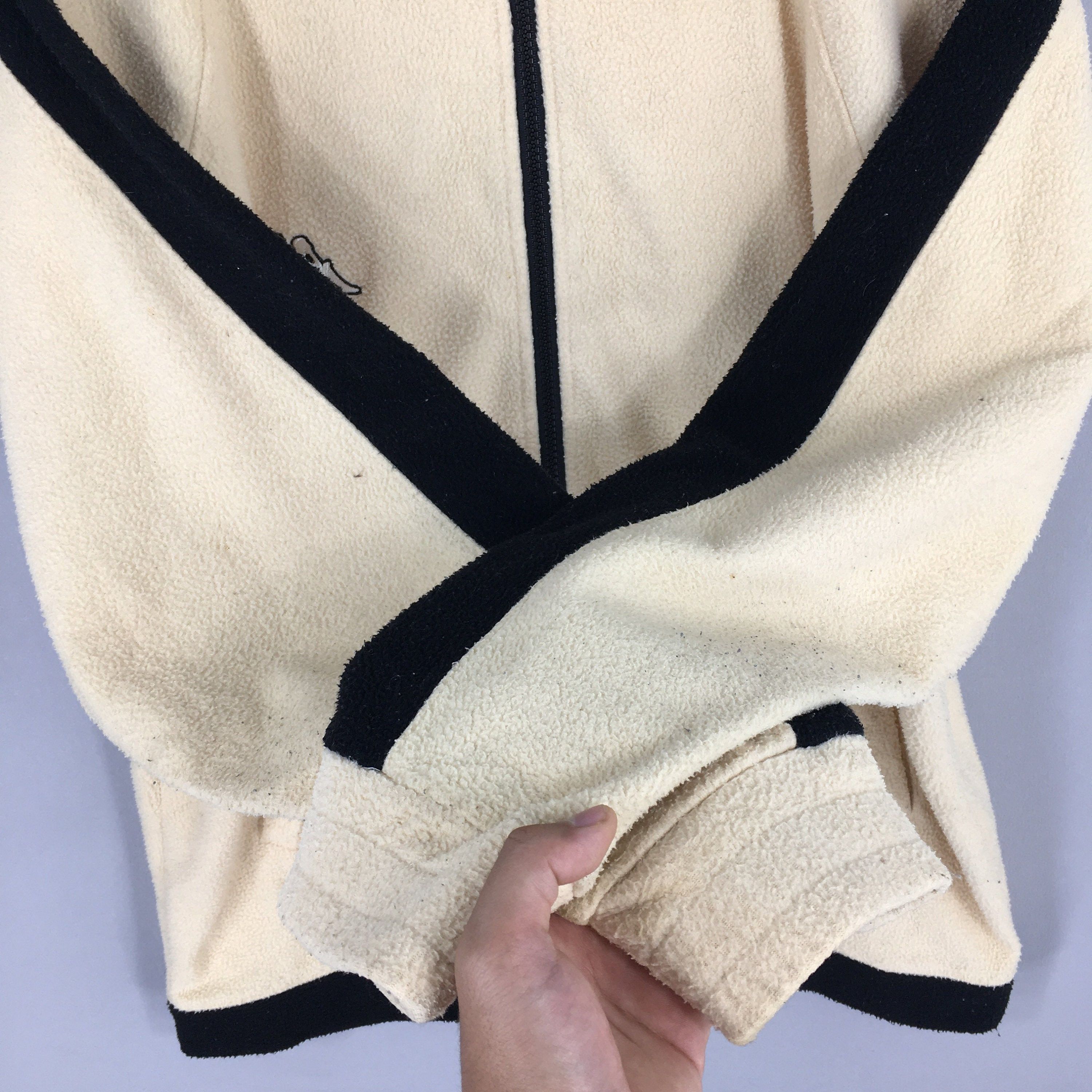 Kappa × Vintage Vintage Kappa Fleece Cream Fleece Zipper Sweater Medium Size US M / EU 48-50 / 2 - 4 Thumbnail