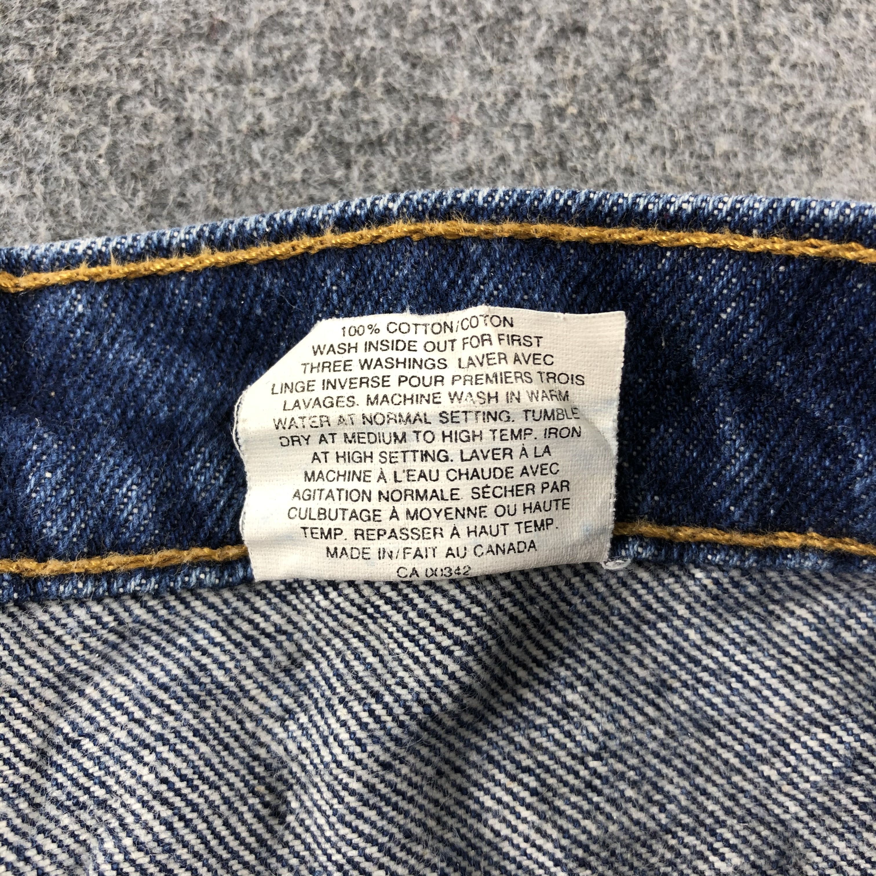 Levi's 90s Vintage Blue Wash Levis 619 Jeans-J2479 Size US 36 / EU 52 - 10 Thumbnail