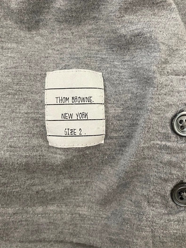 Thom Browne Thom browne Gray pocket striped short-sleeved T-shirt 2504- Size US M / EU 48-50 / 2 - 5 Thumbnail