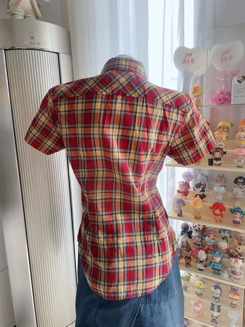Vivienne Westwood Vivienne Westwood Saturn embroidered plaid shirt Size M / US 6-8 / IT 42-44 - 3 Thumbnail