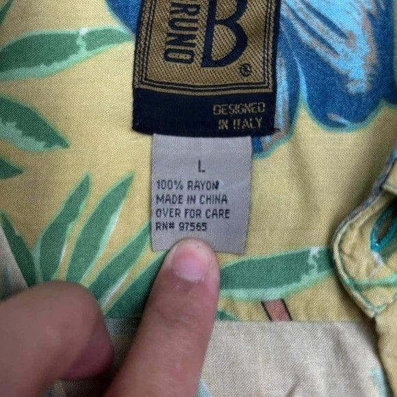 Other Bruno B Shirt Men Hawaiian Floral Button Up Collared L Size US L / EU 52-54 / 3 - 3 Thumbnail
