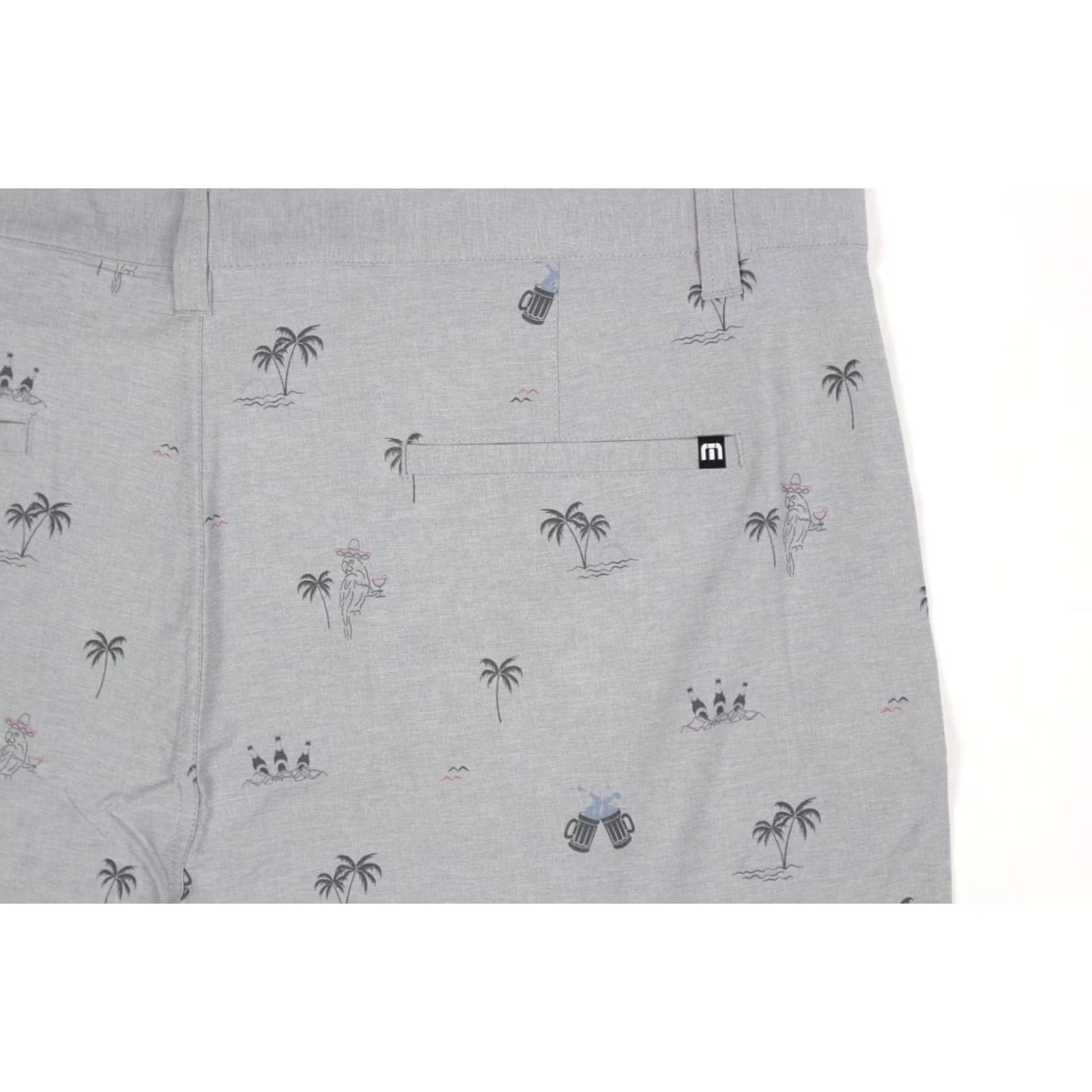TravisMathew Travis Mathew Men's Straight Short Golf Shorts Size 42 Heather Sleet Print Gray Size US 42 / EU 58 - 3 Thumbnail