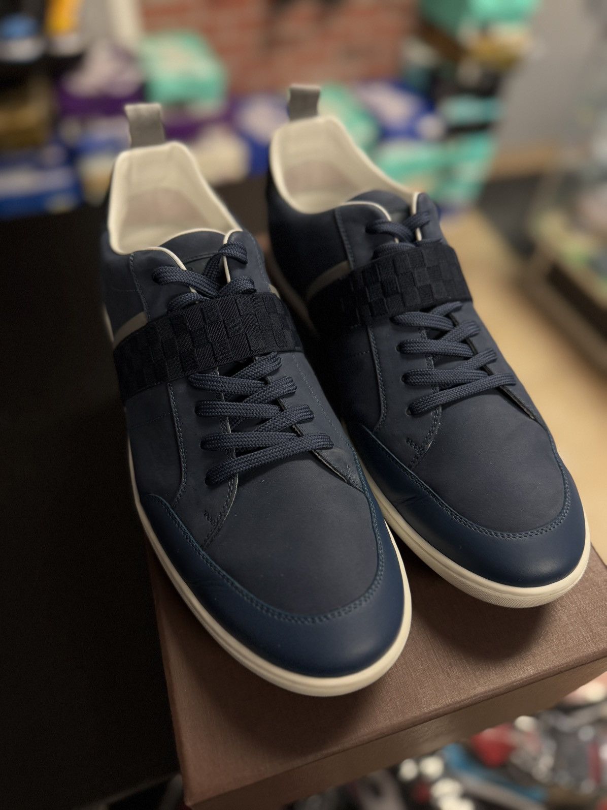 Louis Vuitton Louis Vuitton Blue Lowtop Sneaker Size 10UK/11US Size US 11 / EU 44 - 11 Thumbnail