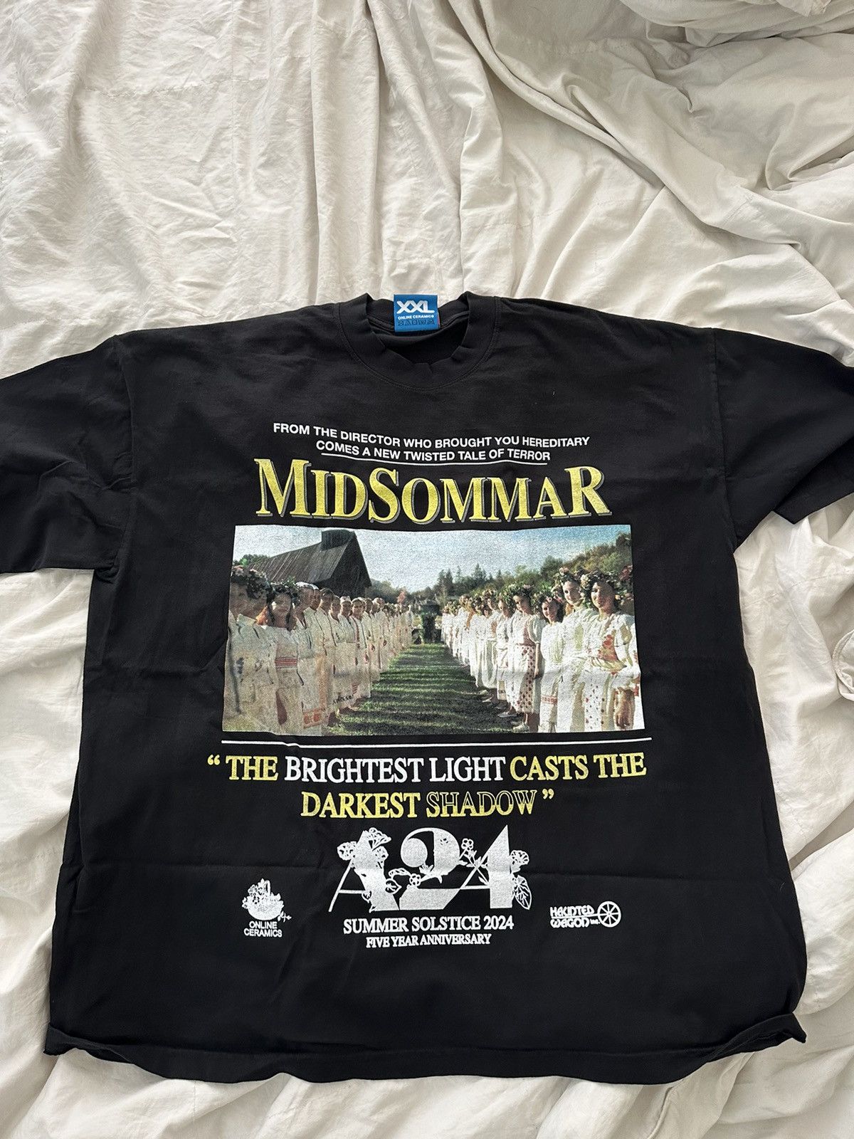 A24 Midsommar Brightest Light x Online Ceramics Tee Size SMALL | eBay